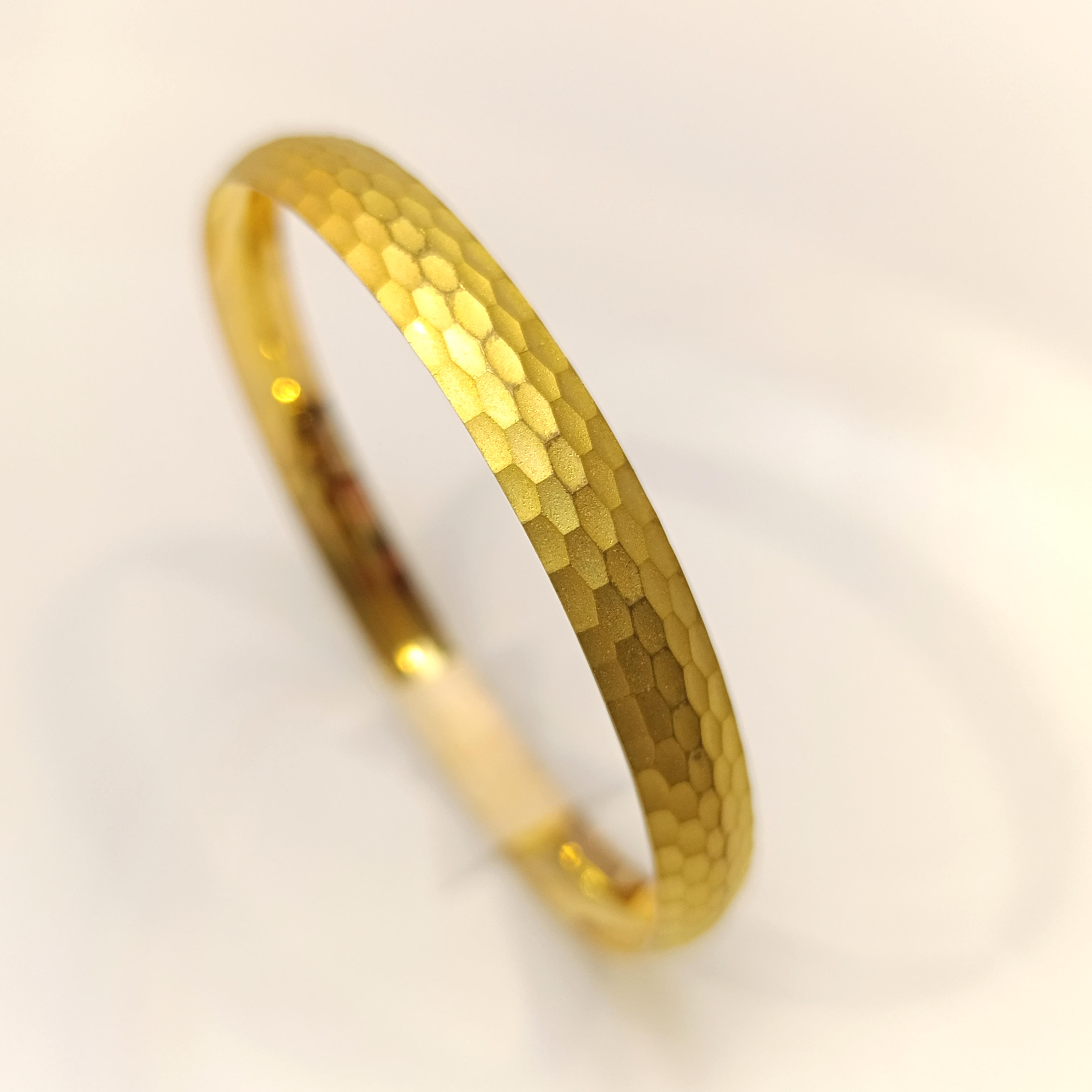 10gr İşçiliksiz Mat Baget Petek Bilezik 22 Ayar Altın Yatırım ve Tasarruf İçin