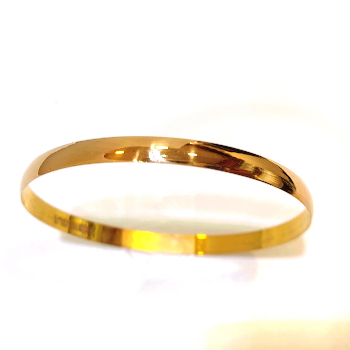 10gr İşçiliksiz Bombeli Düz Ray Bilezik 22 Ayar Altın 