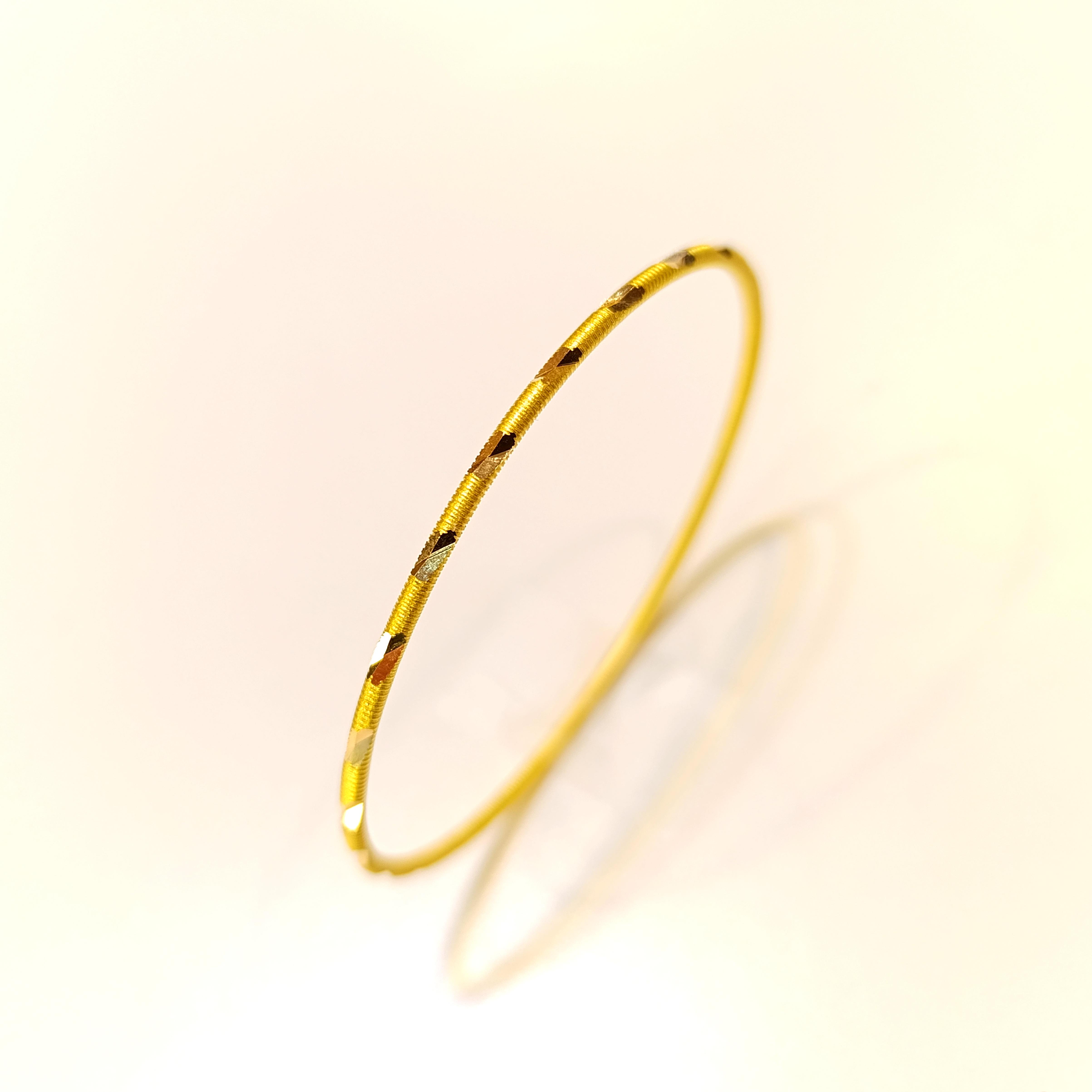 10gr İşçiliksiz Aynalı Ajda Bilezik 22 Ayar Altın Yatırım ve Tasarruf İçin