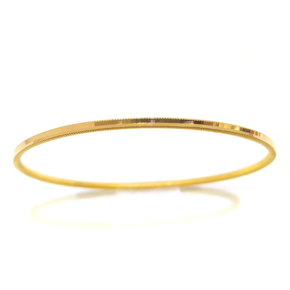 12.50gr Oluklu Ajda İŞÇİLİKSİZ Bilezik 22 Ayar Altın