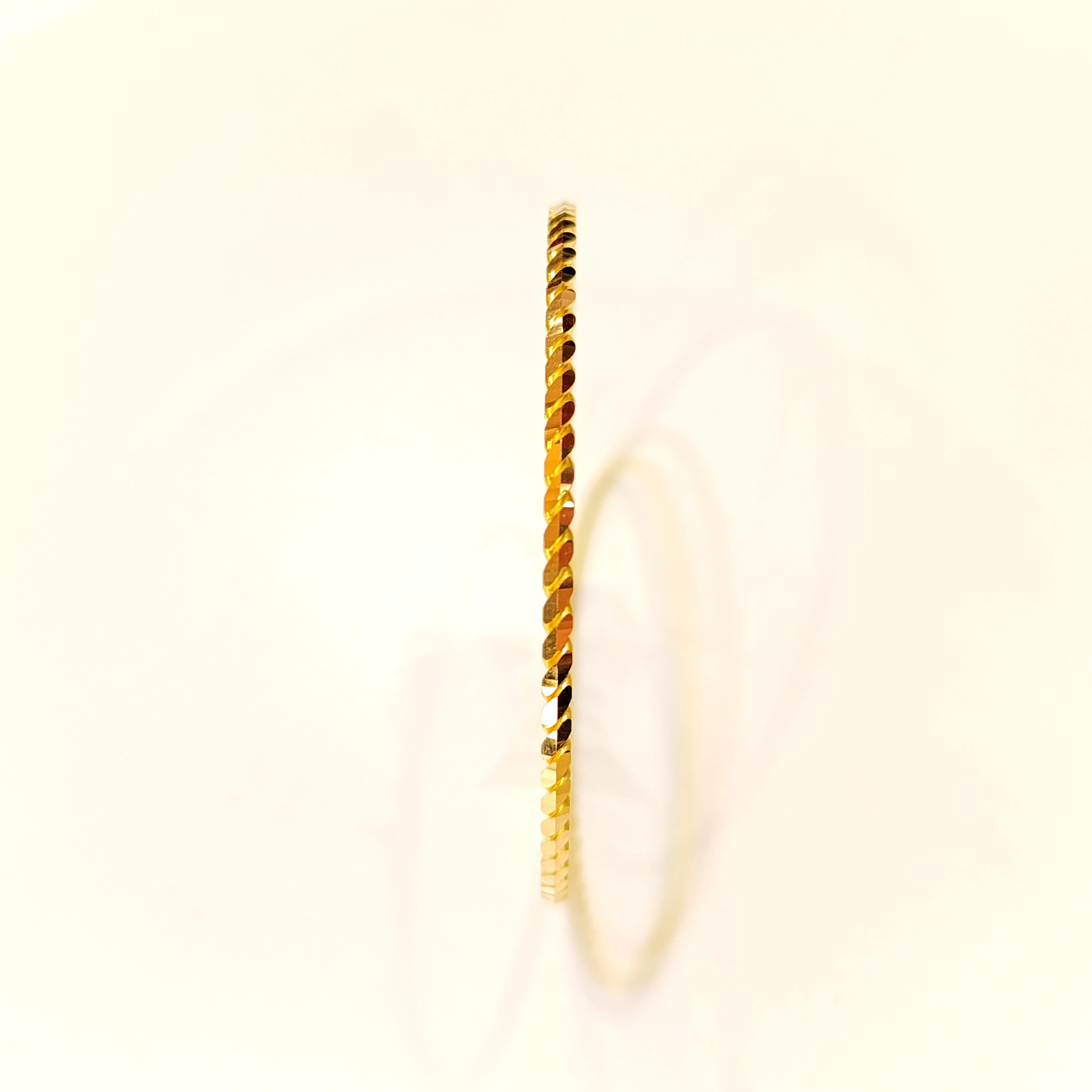 12.50gr  işçiliksiz Ankara Paftalı Burma Bilezik 22 Ayar Altın Yatırım ve Tasarruf İçin