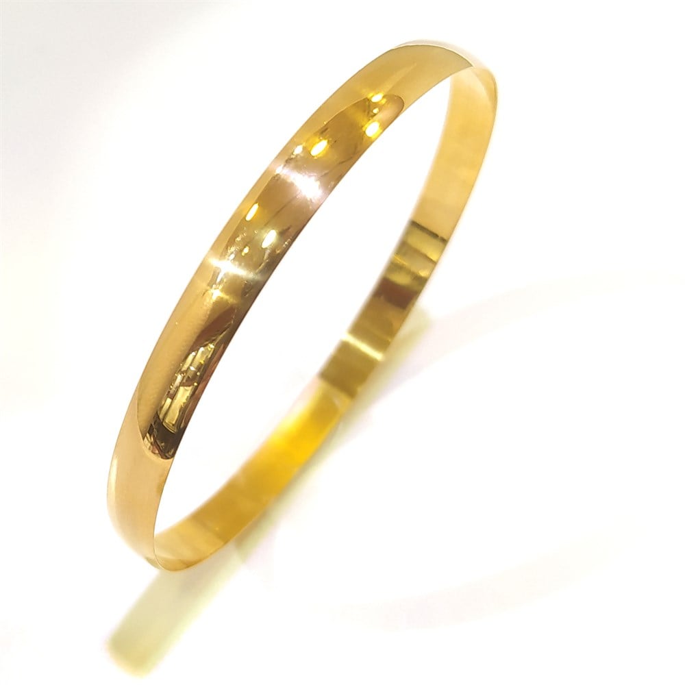 12.50gr  işçiliksiz Klasik Bombeli Bilezik 22 Ayar Altın