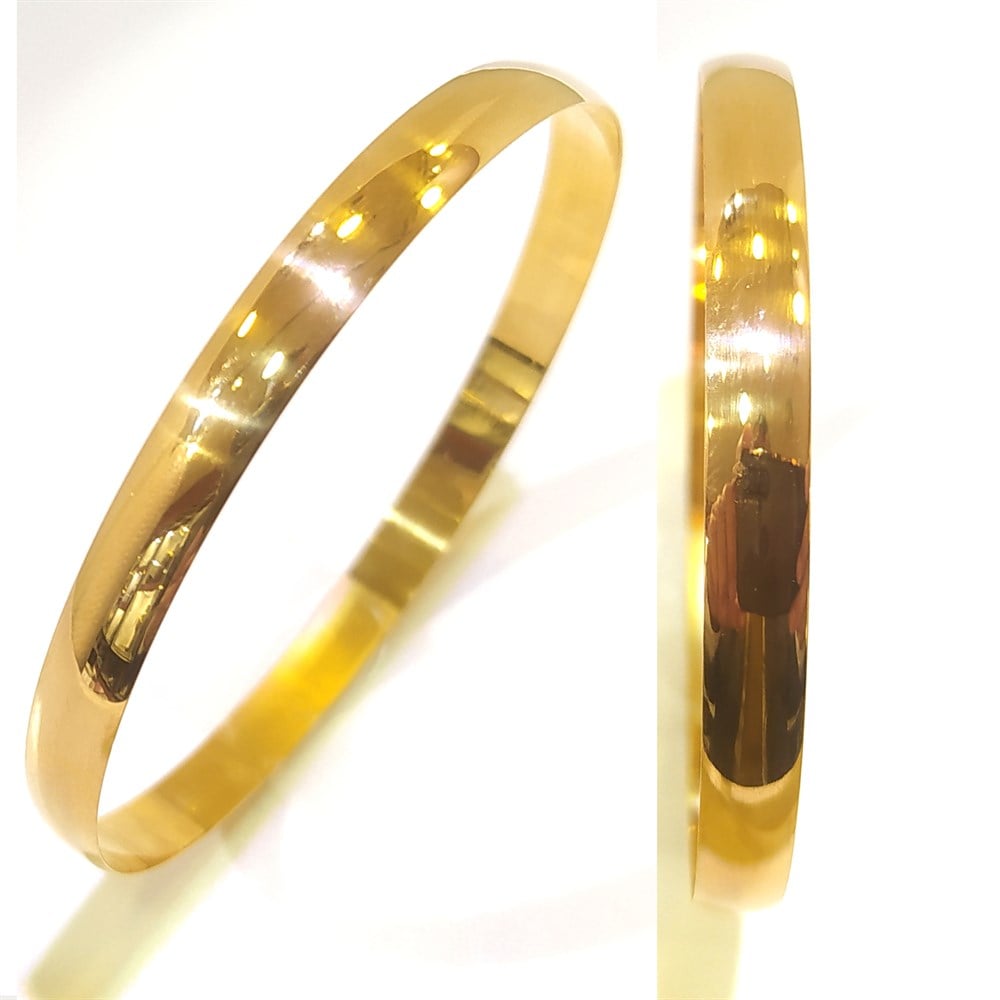 12.50gr  işçiliksiz Klasik Bombeli Bilezik 22 Ayar Altın