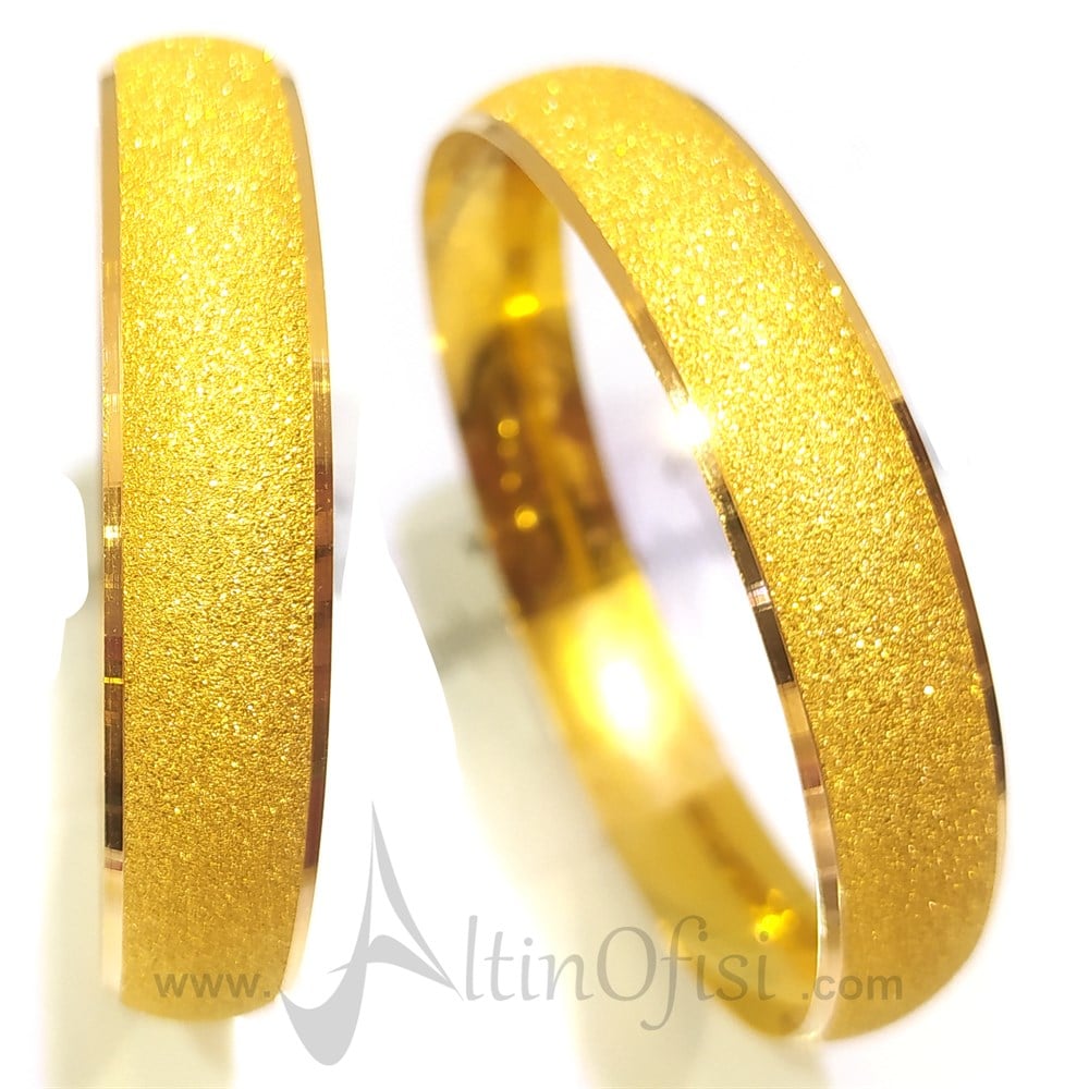15.00gr Kum İŞÇİLİKSİZ Bilezik 22 Ayar Altın