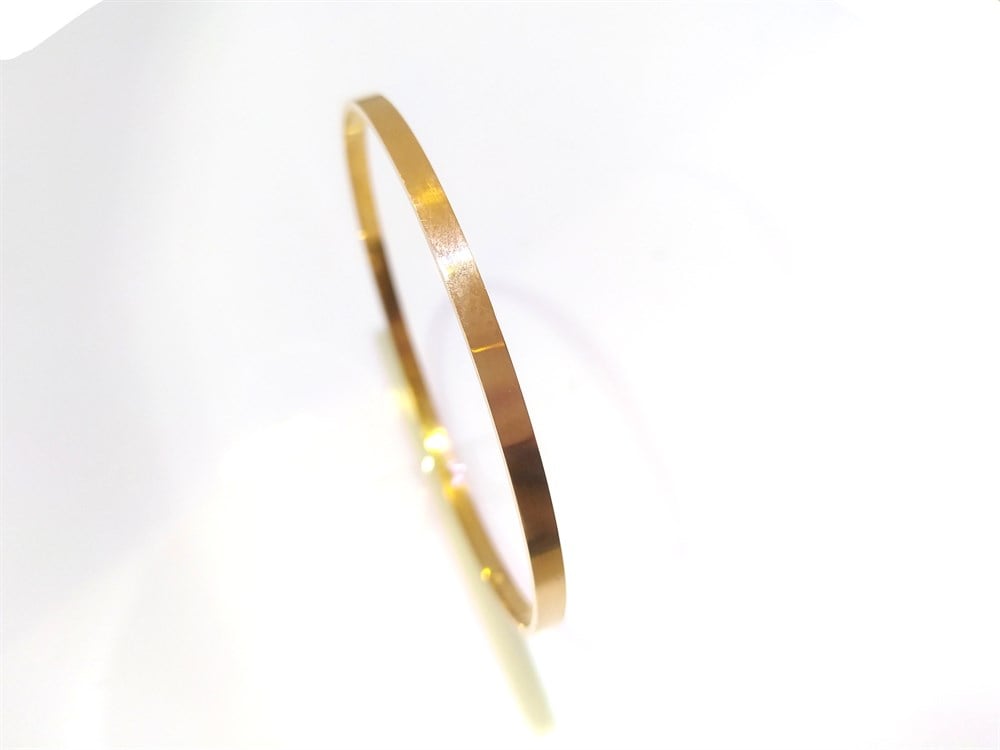 15.00gr  3.5mm Kibirt Çöpü Bilezik 22 Ayar Altın