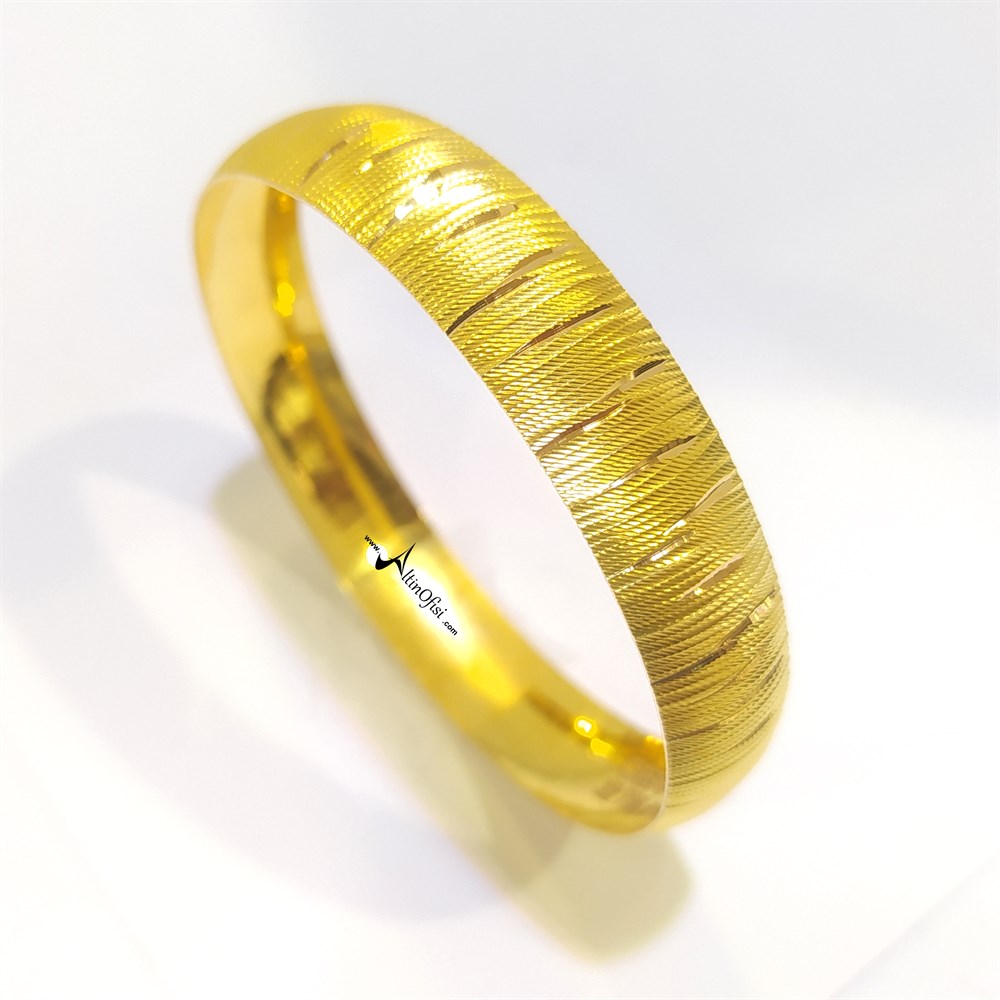 15gr  İşçiliksiz CNC Bilezik 22 Ayar Altın