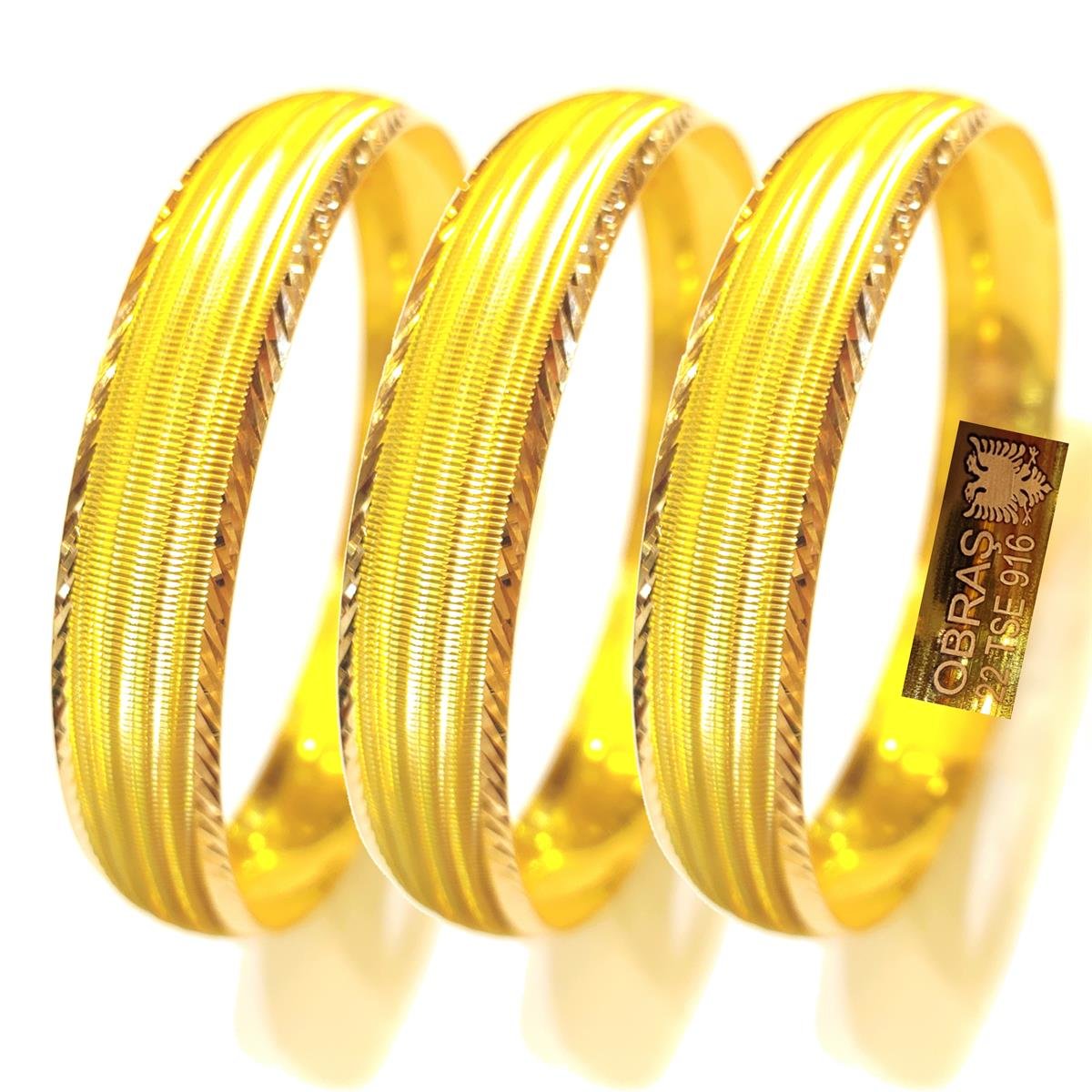 15gr  İşçiliksiz CNC Bilezik 22 Ayar Altın Yatırım ve Tasarruf İçin