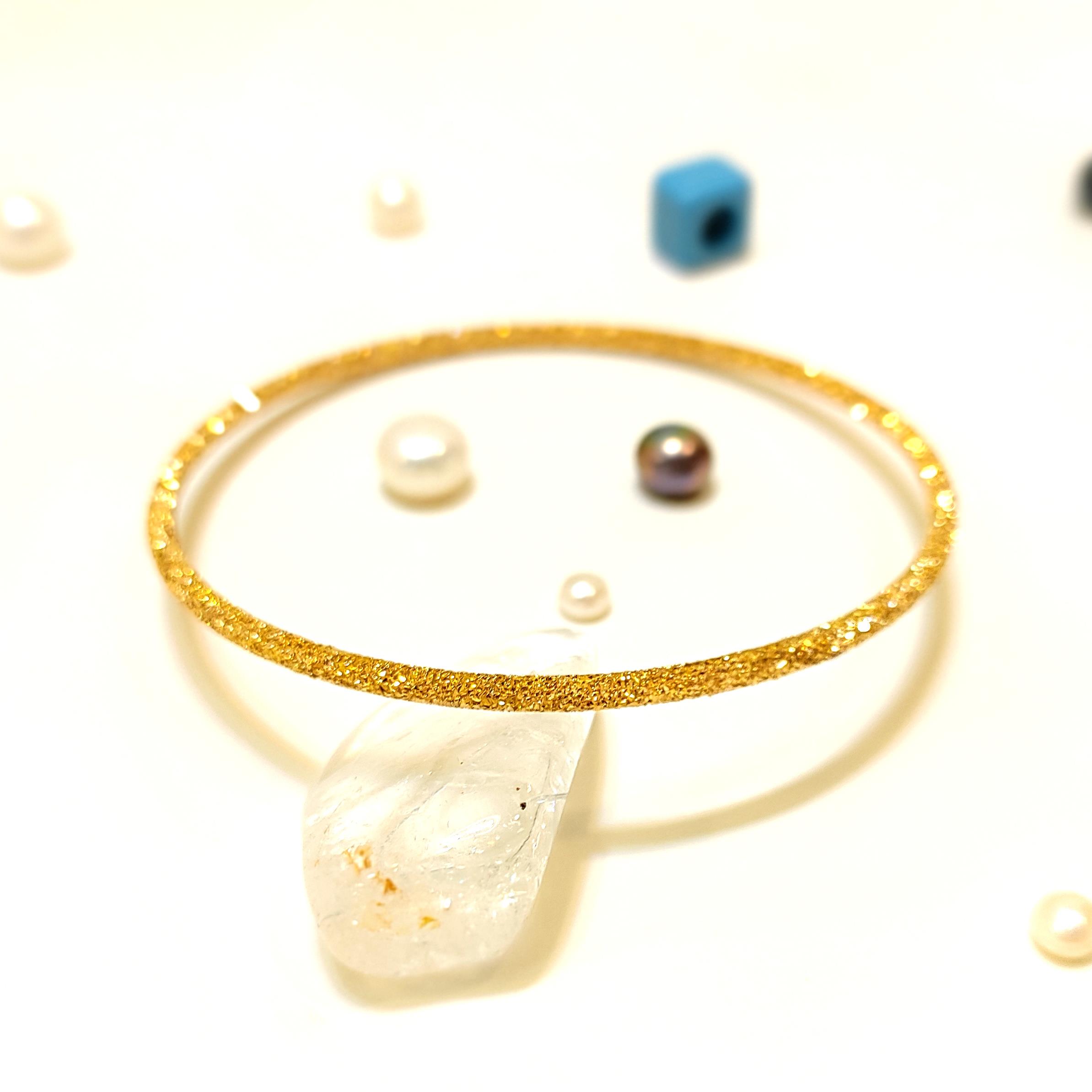 15gr  İşçiliksiz Simli Ajda Bilezik 22 Ayar Altın Tasarruf Yatırım