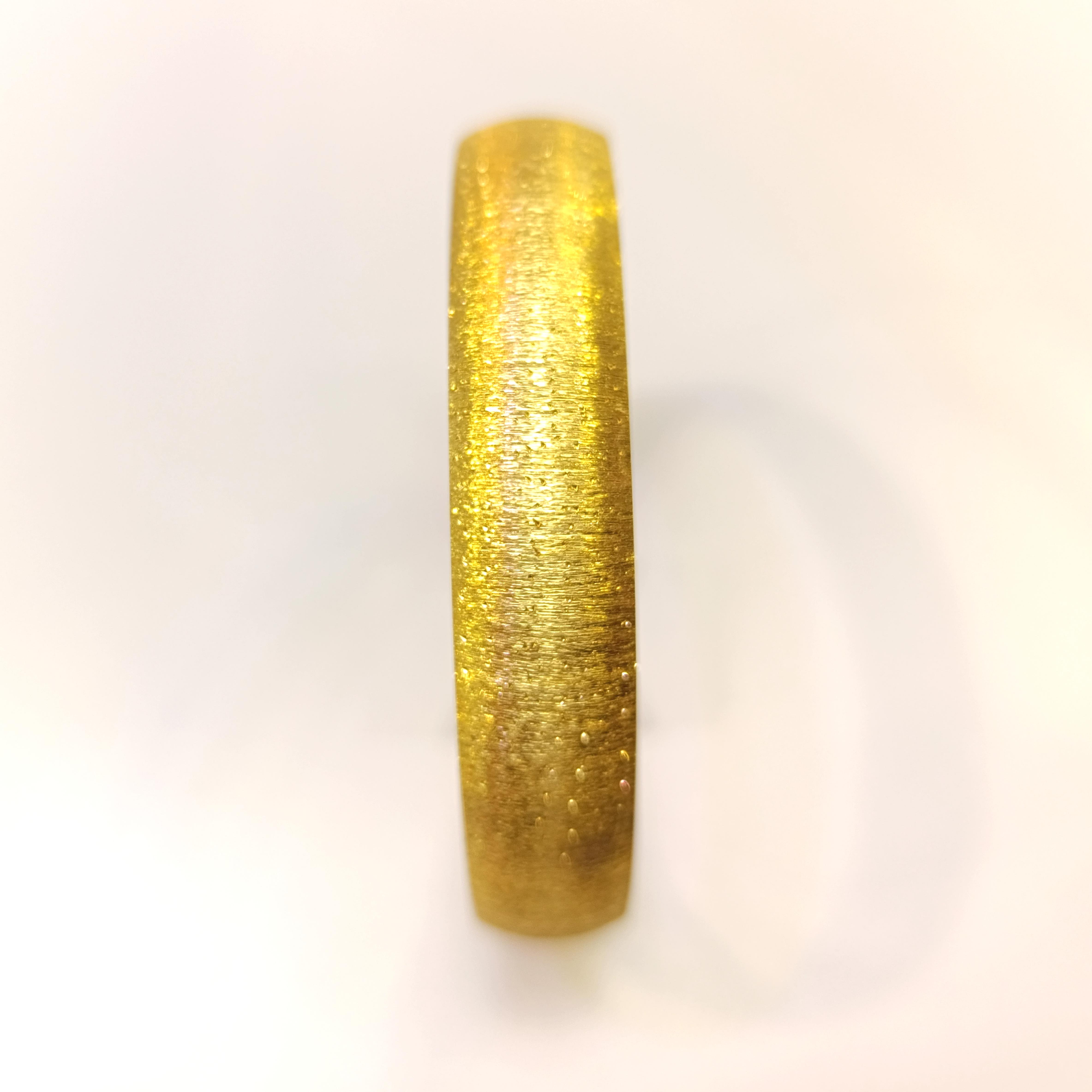 15gr  İşçiliksiz CNC Simli Zımparalı Bilezik 22 Ayar Altın Yatırım ve Tasarruf