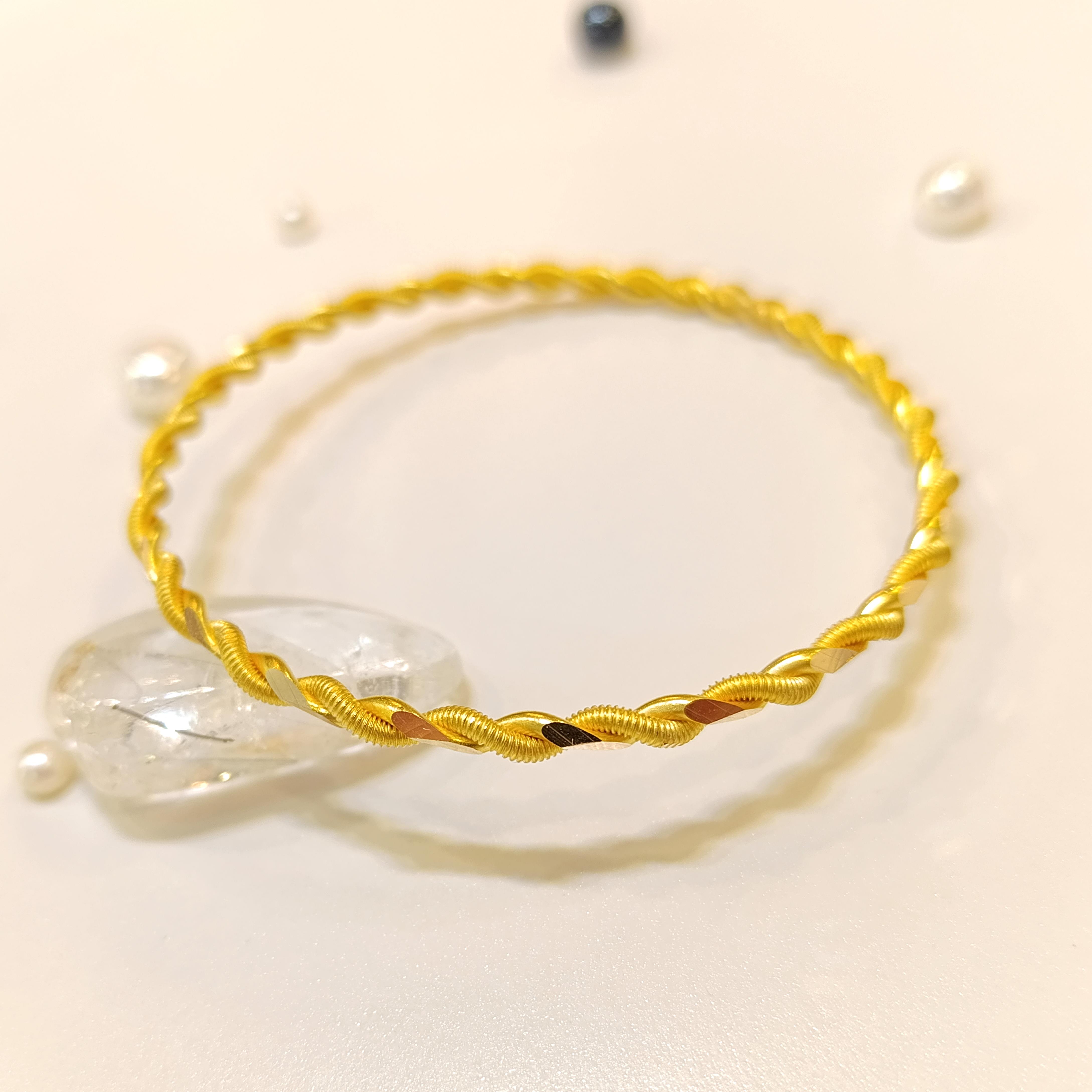 15gr İşçiliksiz İkili Klavuz Burma Bilezik 22 Ayar Yatırım ve Tasarruf