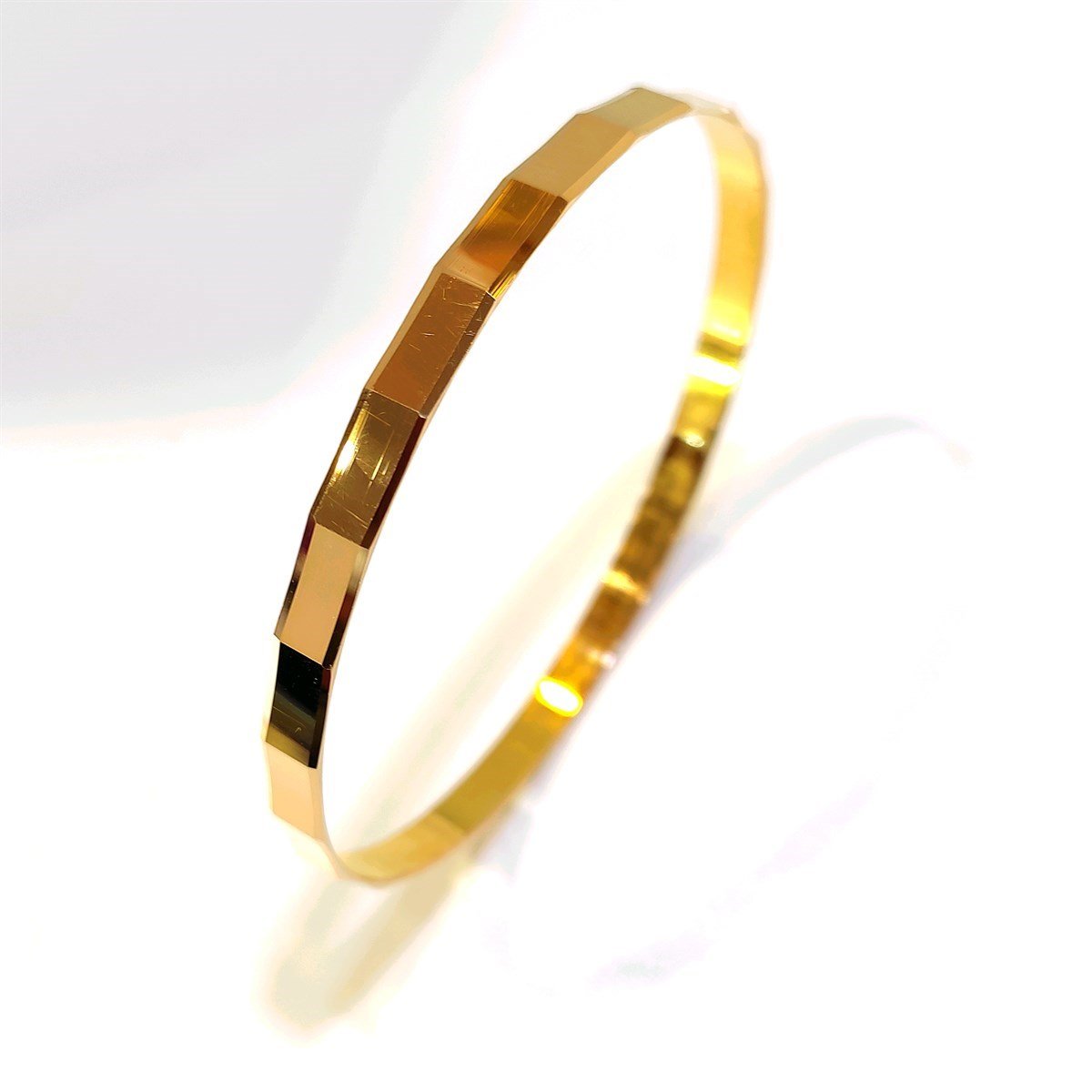 15gr  İşçiliksiz Kedi Merdiveni Ray Bilezik 22 Ayar Altın Yatırım ve Tasarruf İçin