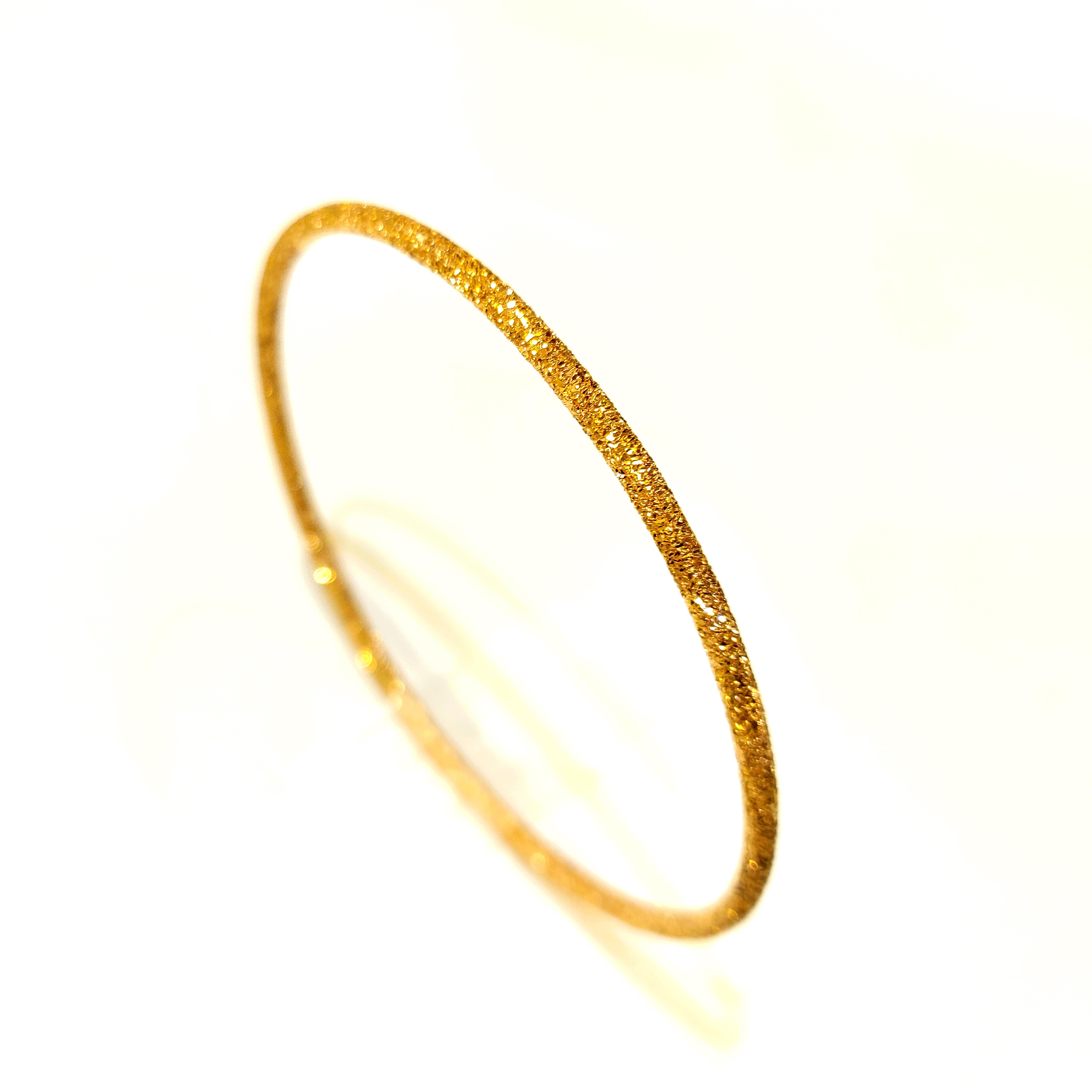 15gr  İşçiliksiz Simli Ajda Bilezik 22 Ayar Altın Tasarruf Yatırım