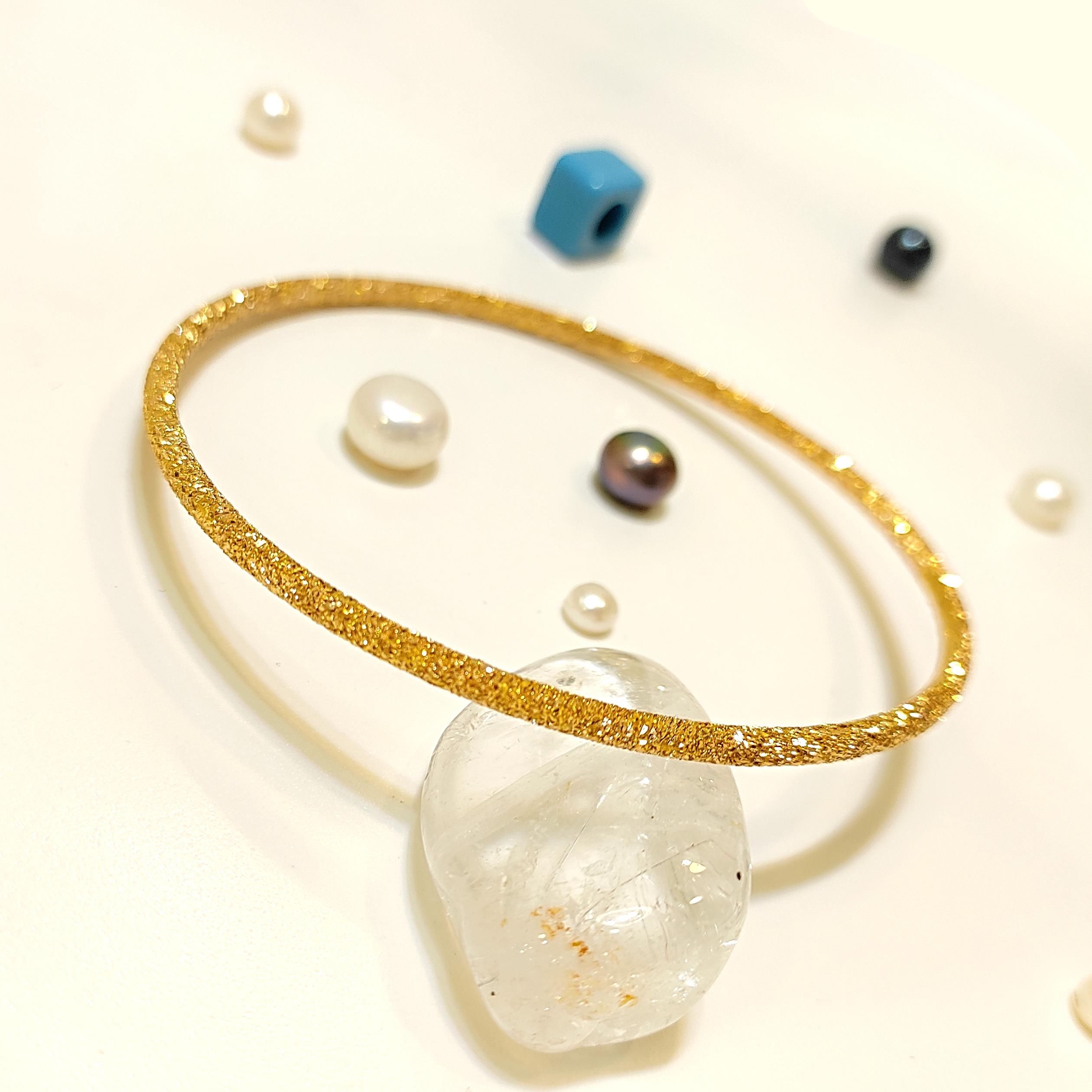 15gr  İşçiliksiz Simli Ajda Bilezik 22 Ayar Altın Tasarruf Yatırım