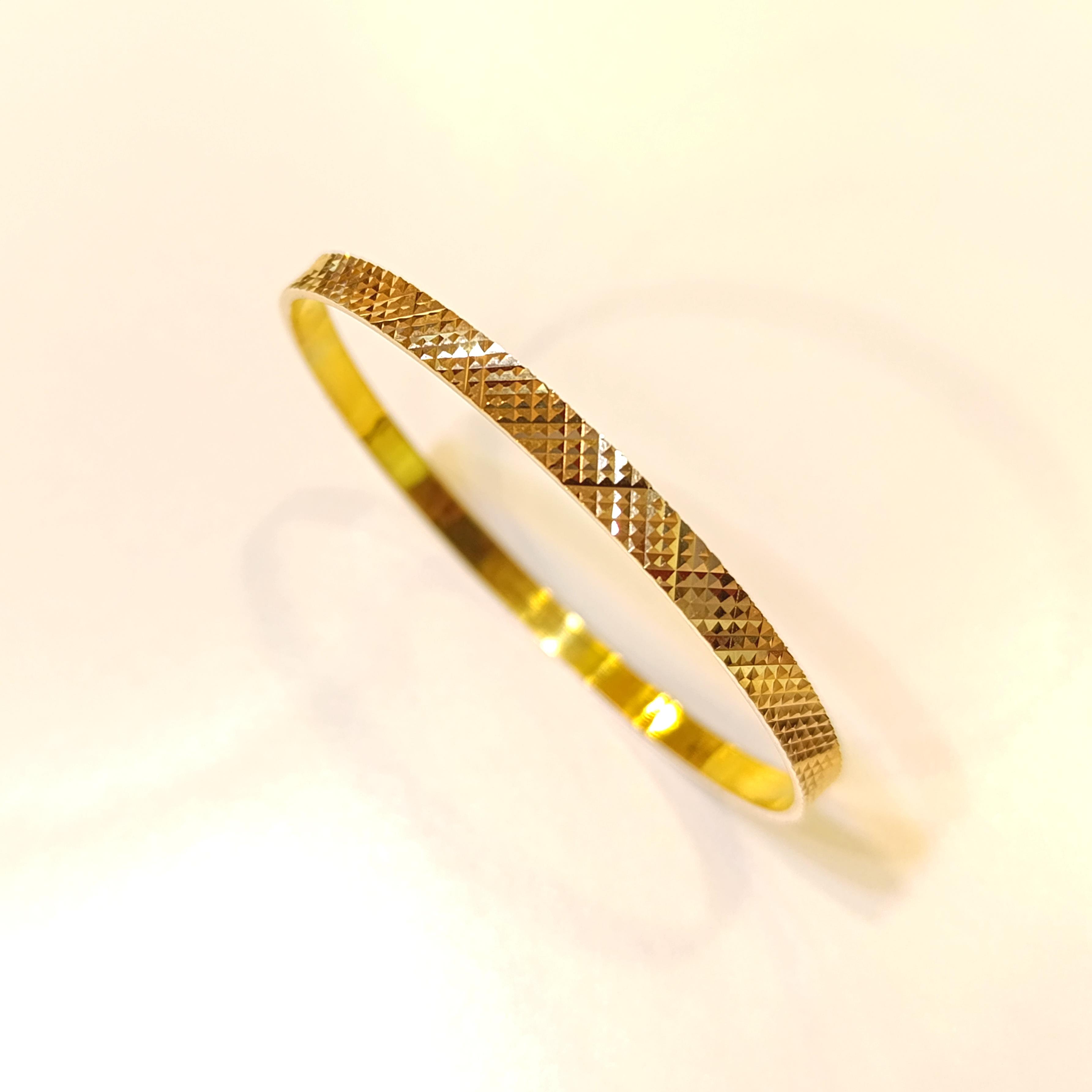 15gr İşçiliksiz Piramit Bilezik 22 Ayar Altın Tasarruf Yatırım