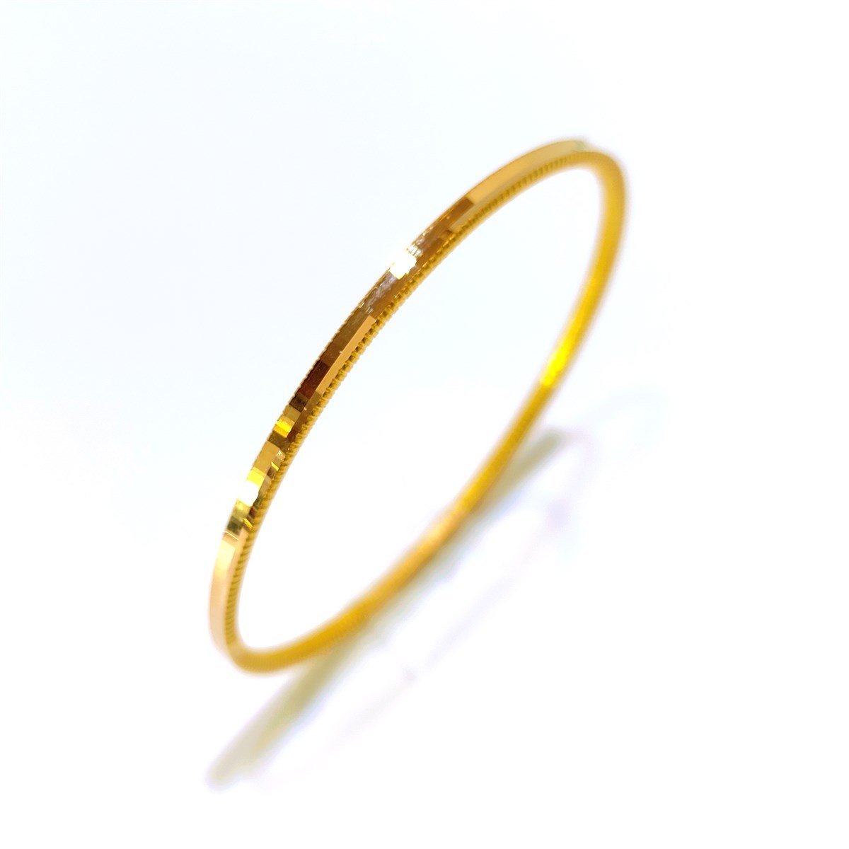 15gr Oluklu Ajda Bilezik 22 Ayar Altın