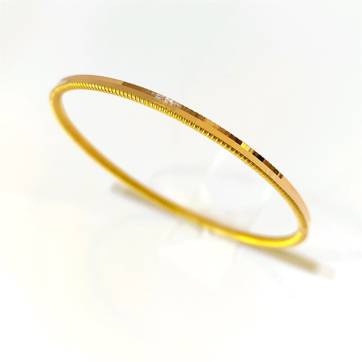 15gr Oluklu Ajda Bilezik 22 Ayar Altın