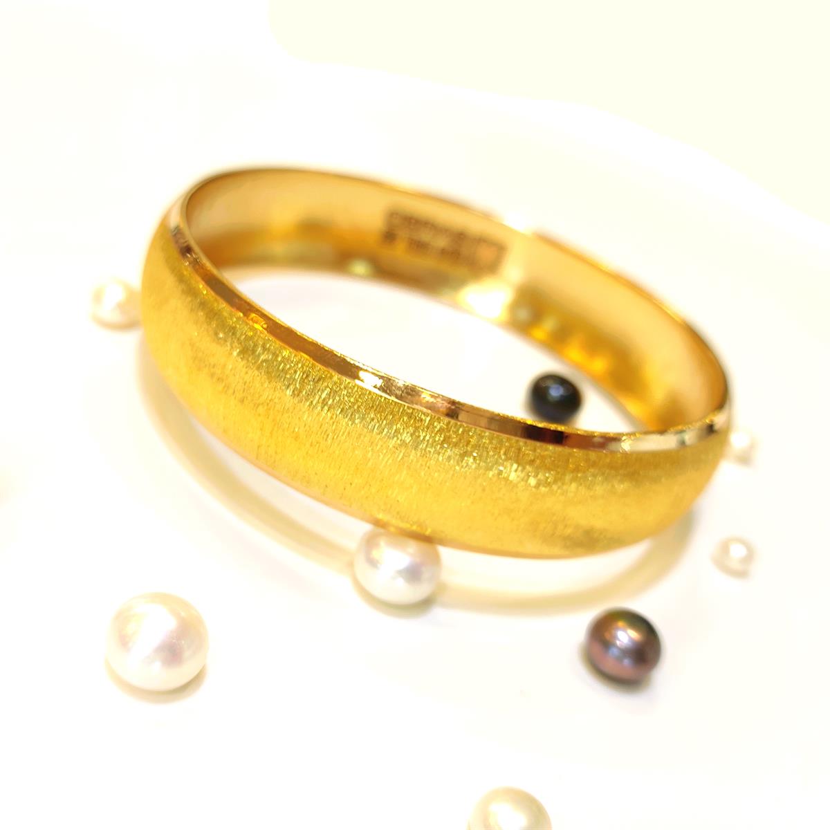 15gr Şarnel Zımparalı Bilezik 22 Ayar Altın Yatırım ve Tasarruf 