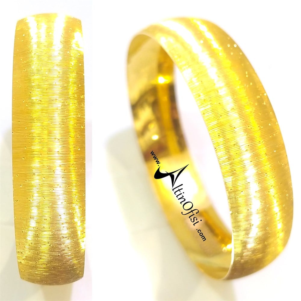 20.00gr Simli İŞÇİLİKSİZ Bilezik 22 Ayar Altın