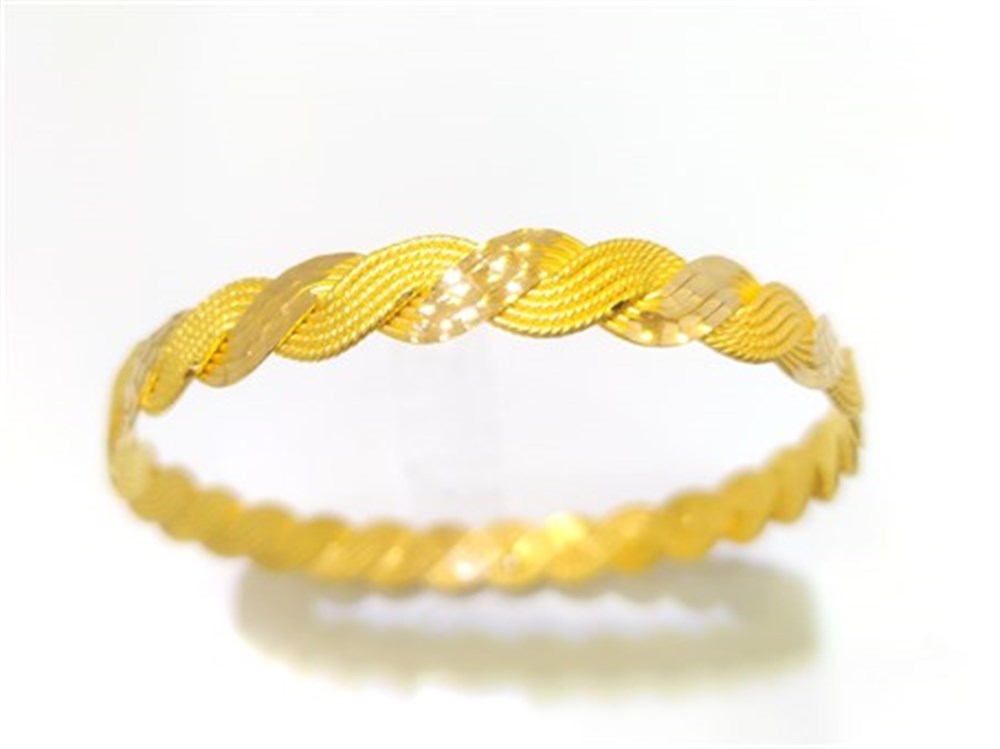 20.00gr  10 Telli Örgü Bilezik 22 Ayar Altın