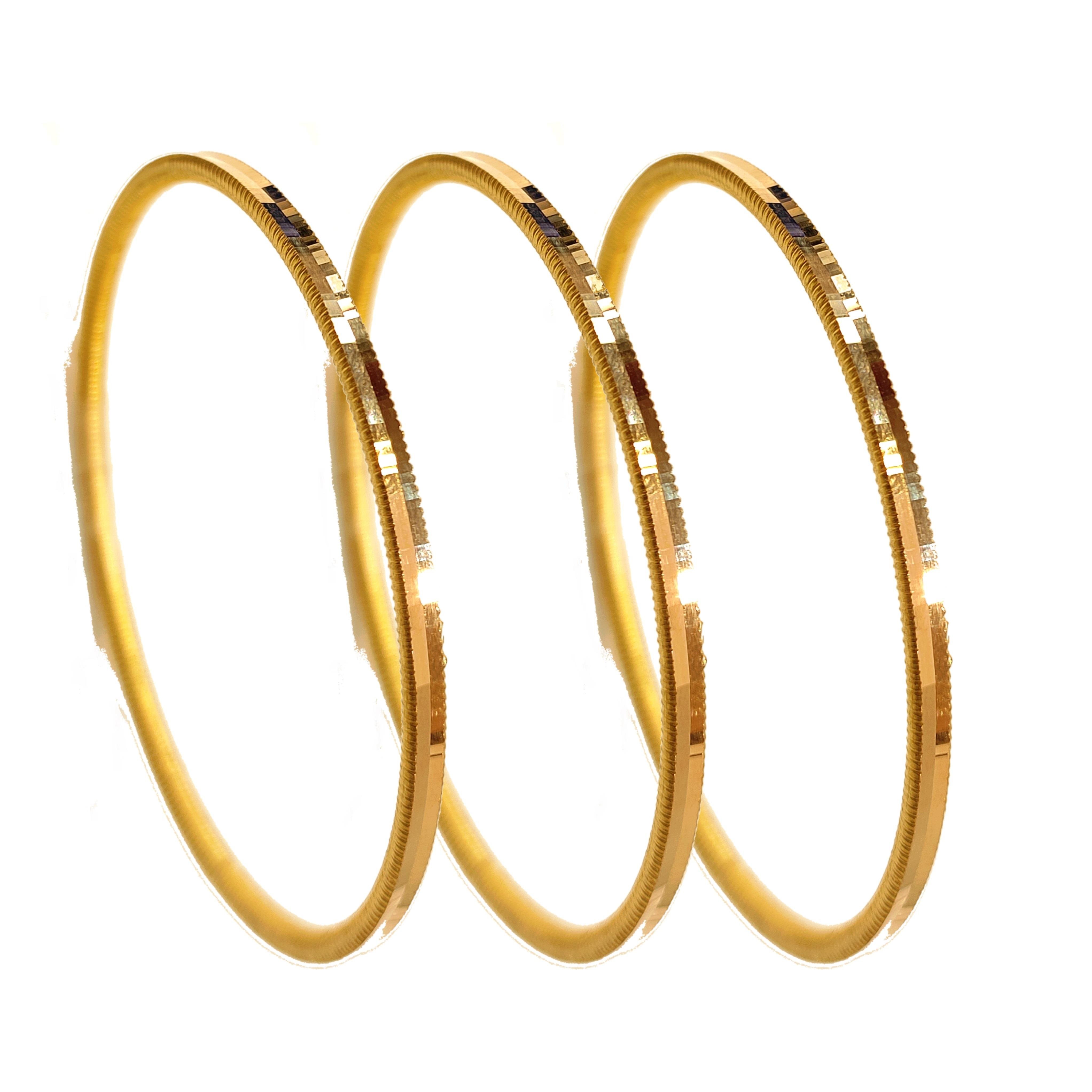 20gr İşçiliksiz Oluklu Ajda Bilezik 22 Ayar