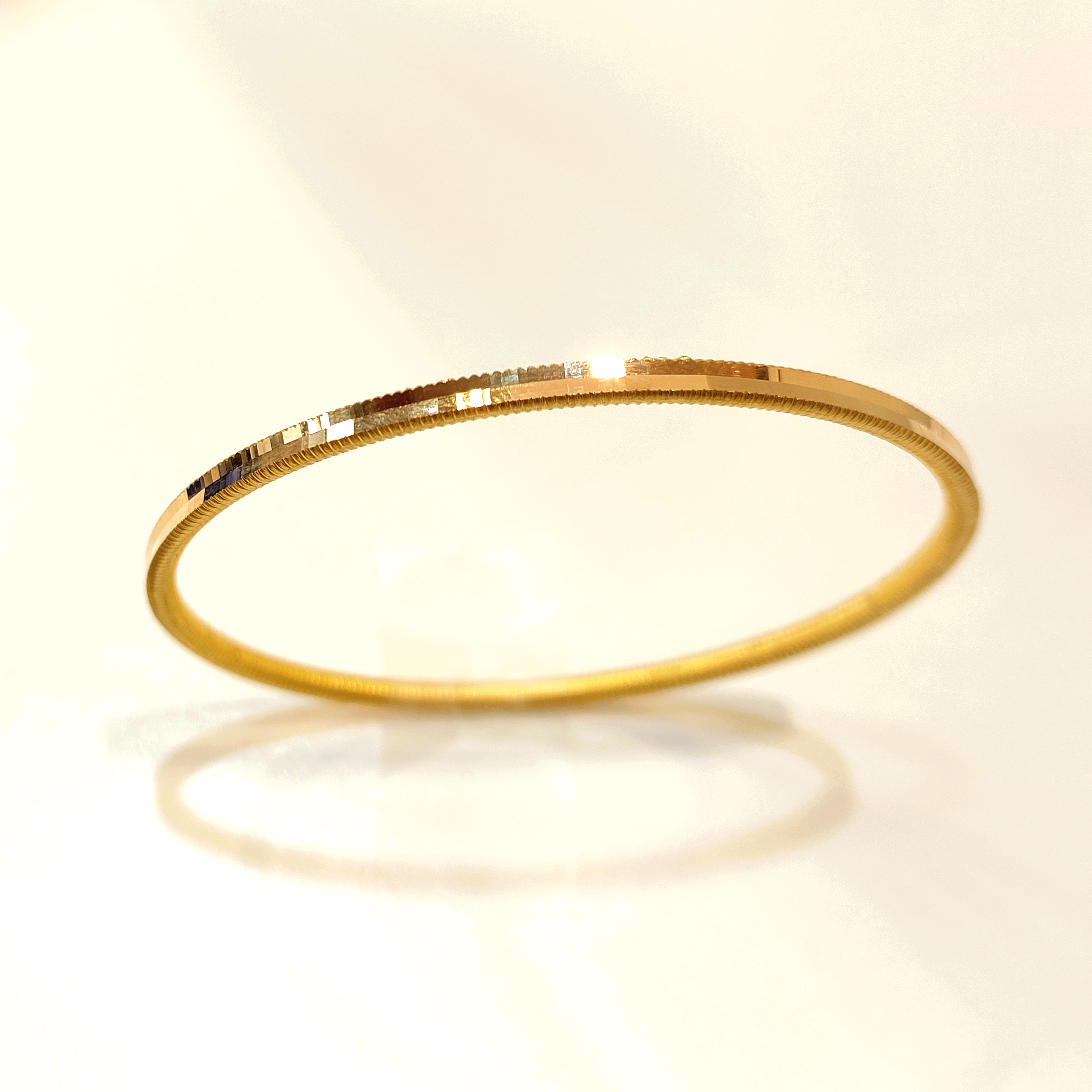 20gr İşçiliksiz Oluklu Ajda Bilezik 22 Ayar