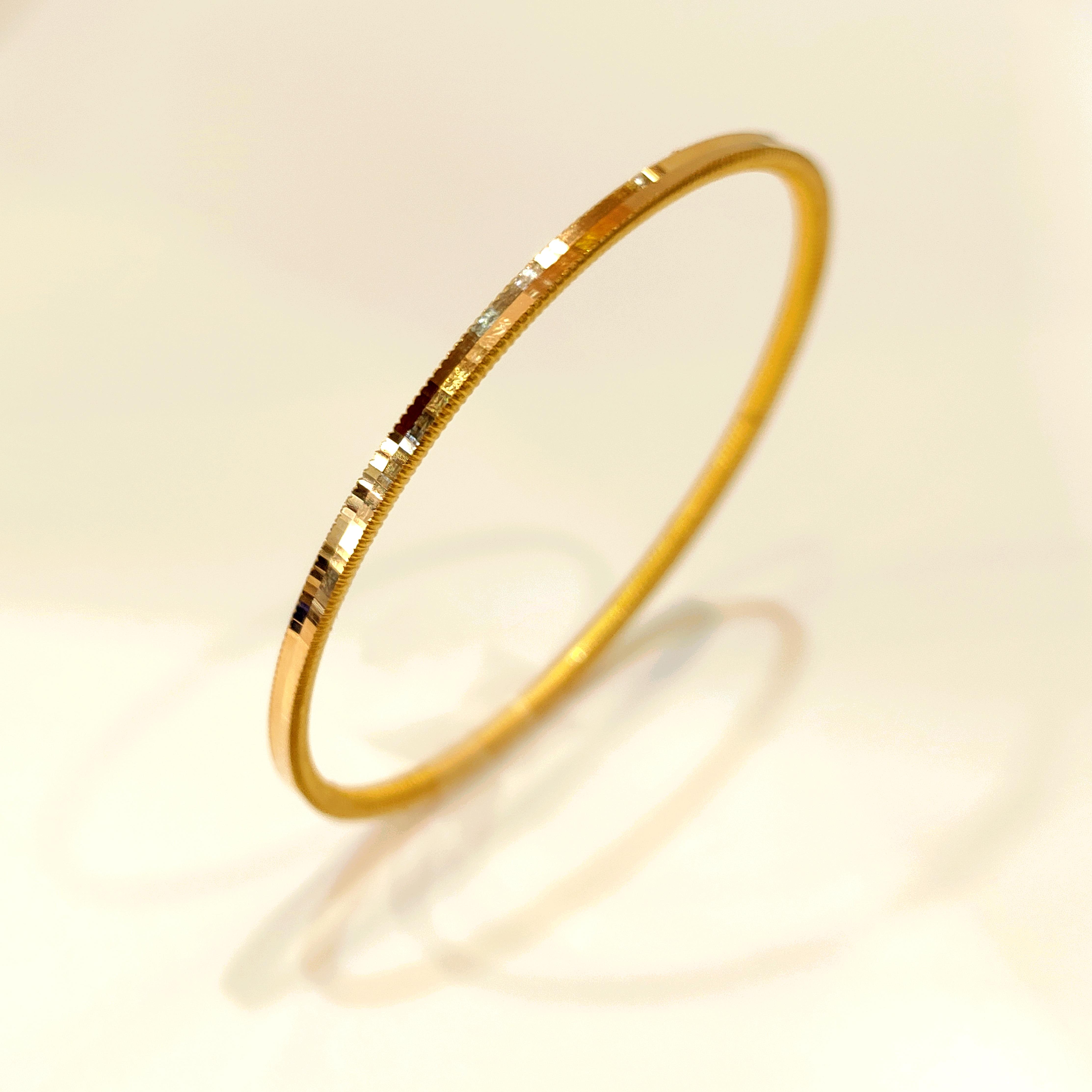 20gr İşçiliksiz Oluklu Ajda Bilezik 22 Ayar