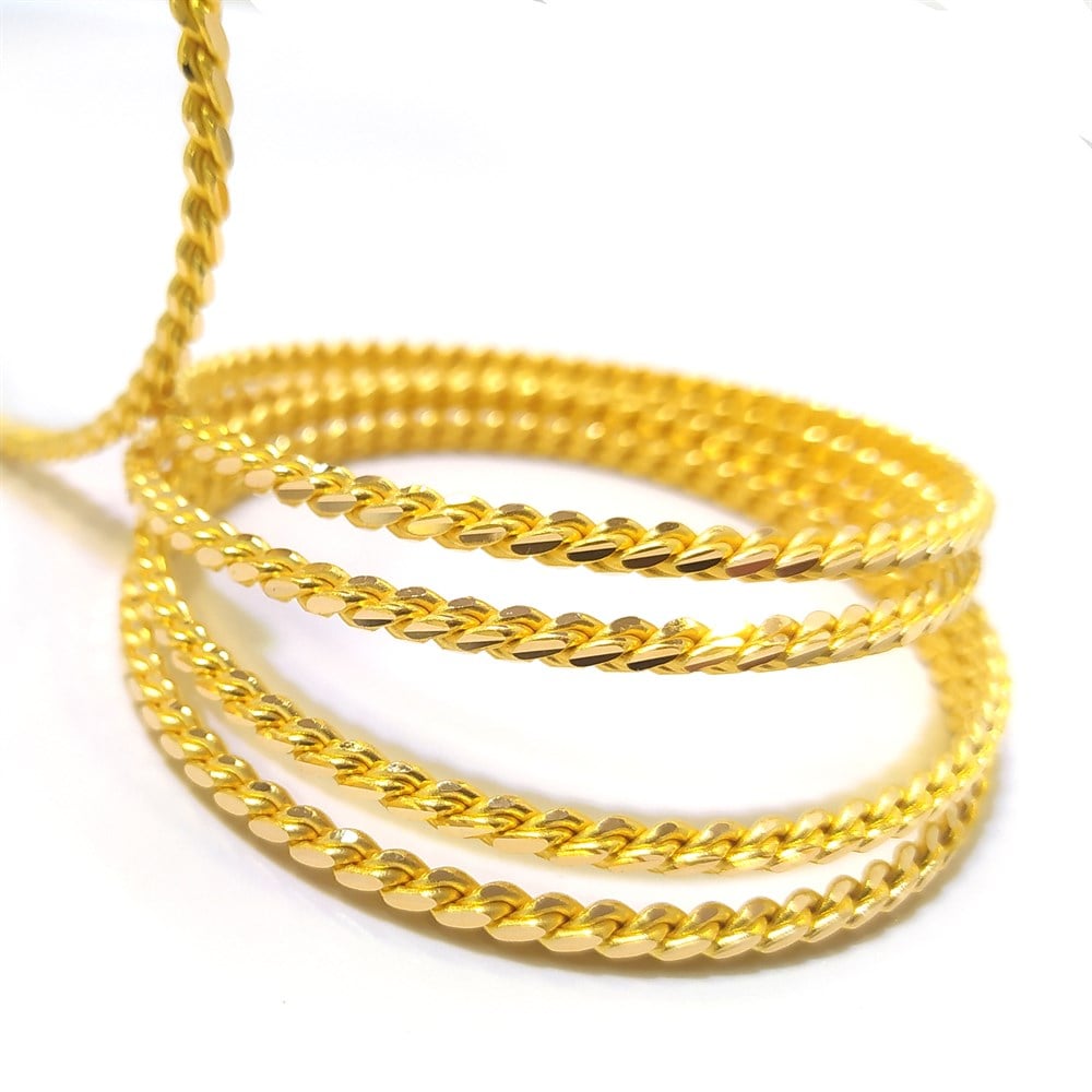 20gr İşçiliksiz Dik Mersin Adana Burması Bilezik 22 Ayar