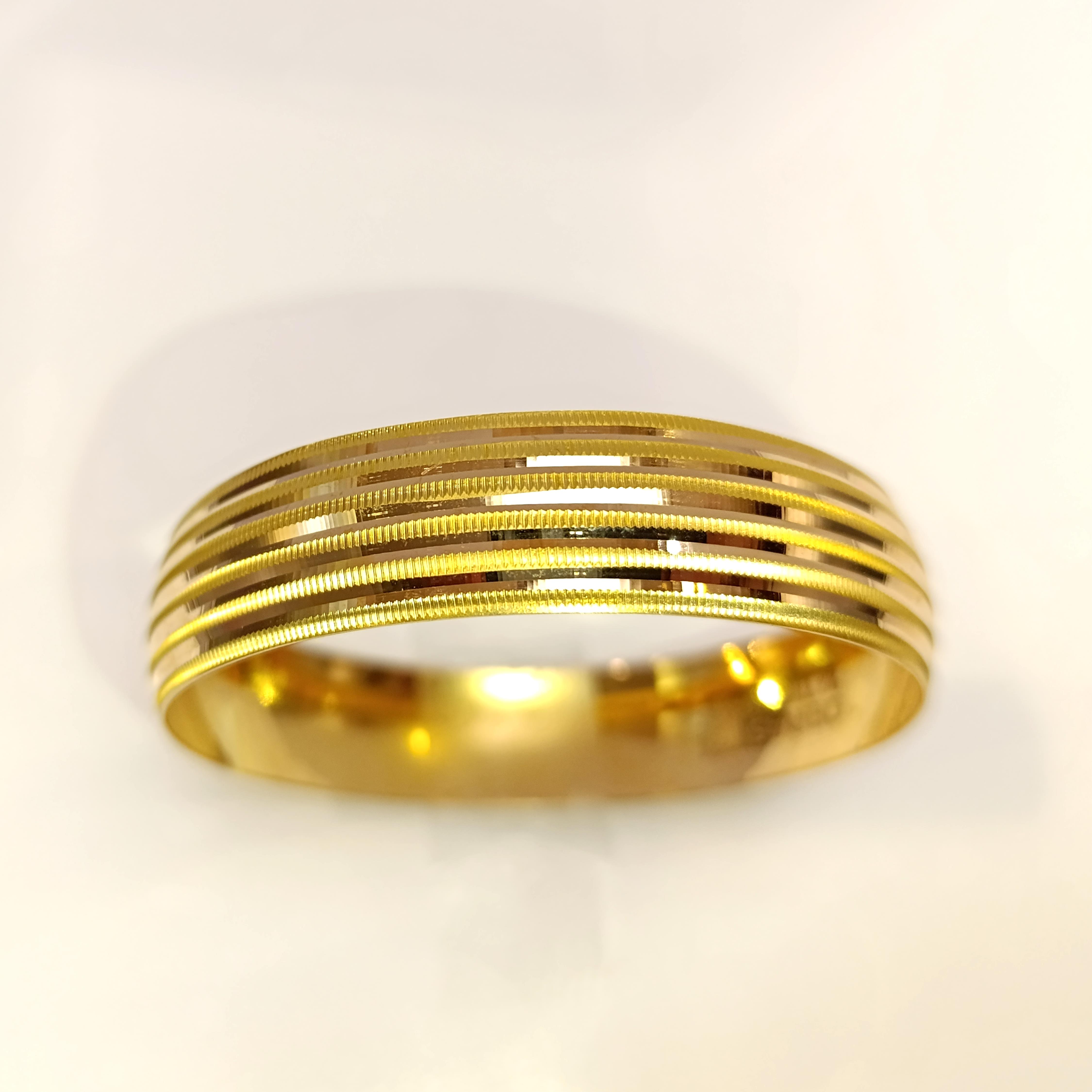 20gr İşçiliksiz Sıralı Oluklu Ajda Bilezik 22 Ayar Altın HD VİDEOLU