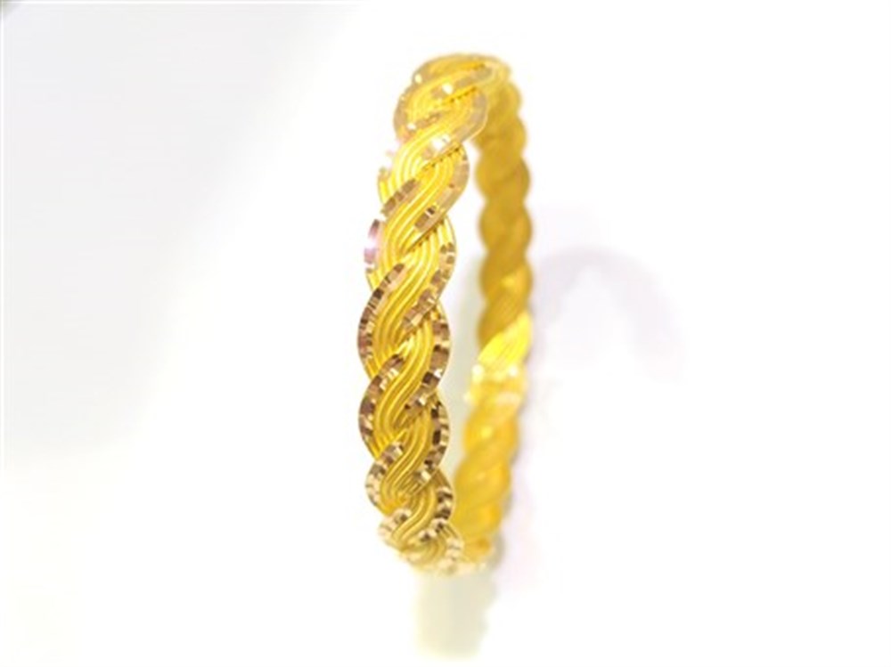 25.00gr  işçiliksiz 12 Telli Bilezik 22 Ayar Altın