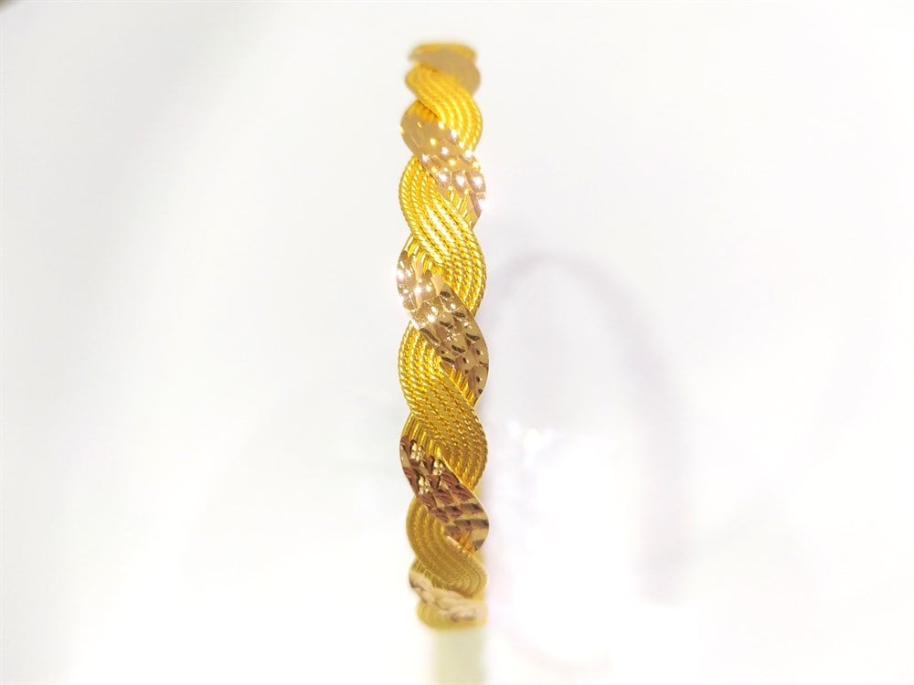 25.00gr  işçiliksiz 10 Telli Bilezik 22 Ayar Altın