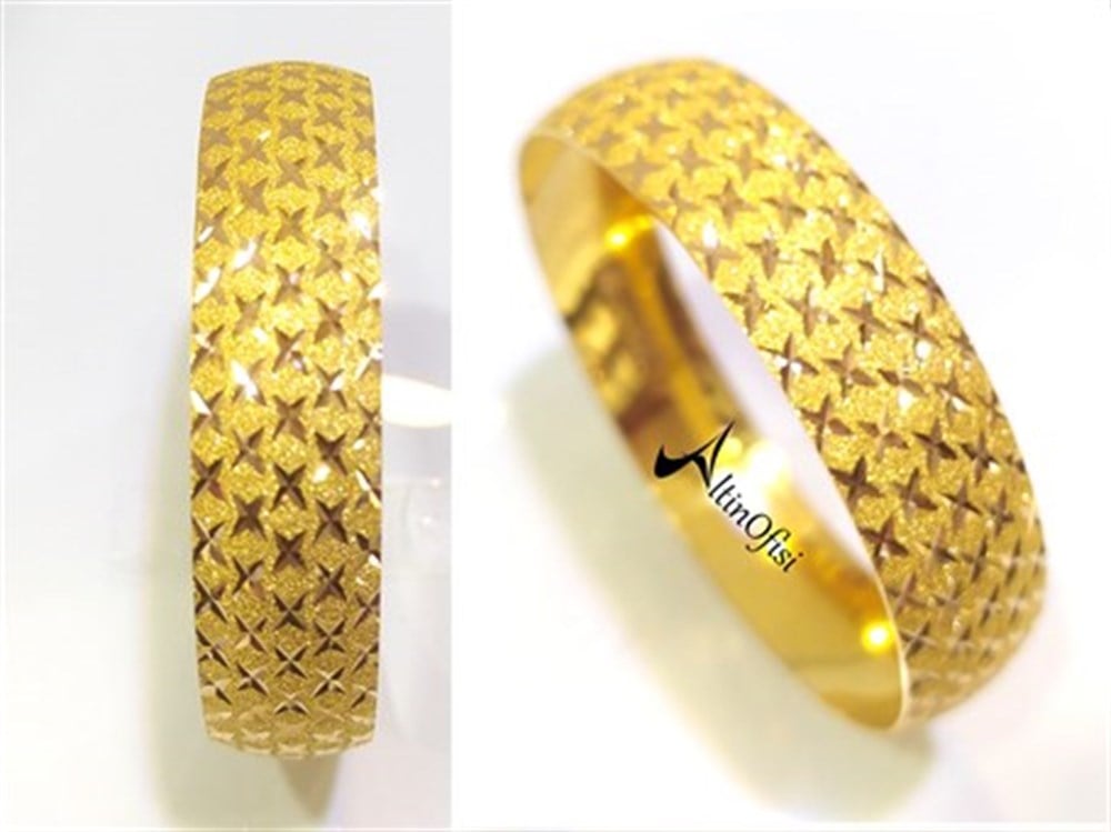 25.00gr  işçiliksiz Bilezik 22 Ayar Altın