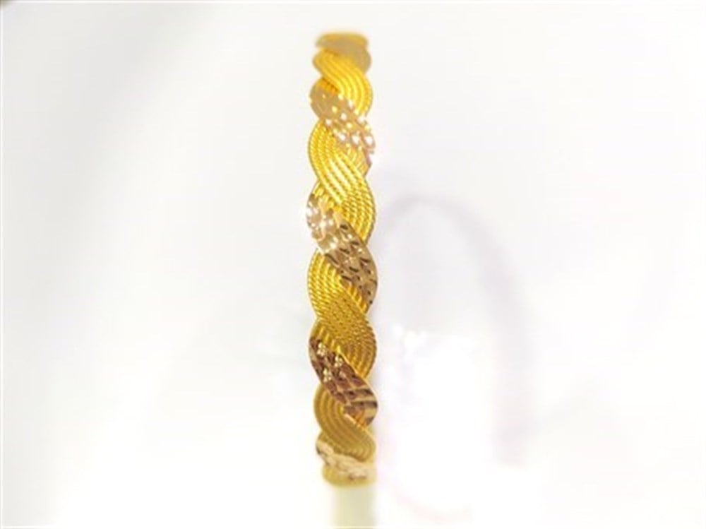 25.00gr  işçiliksiz 10 Telli Bilezik 22 Ayar Altın