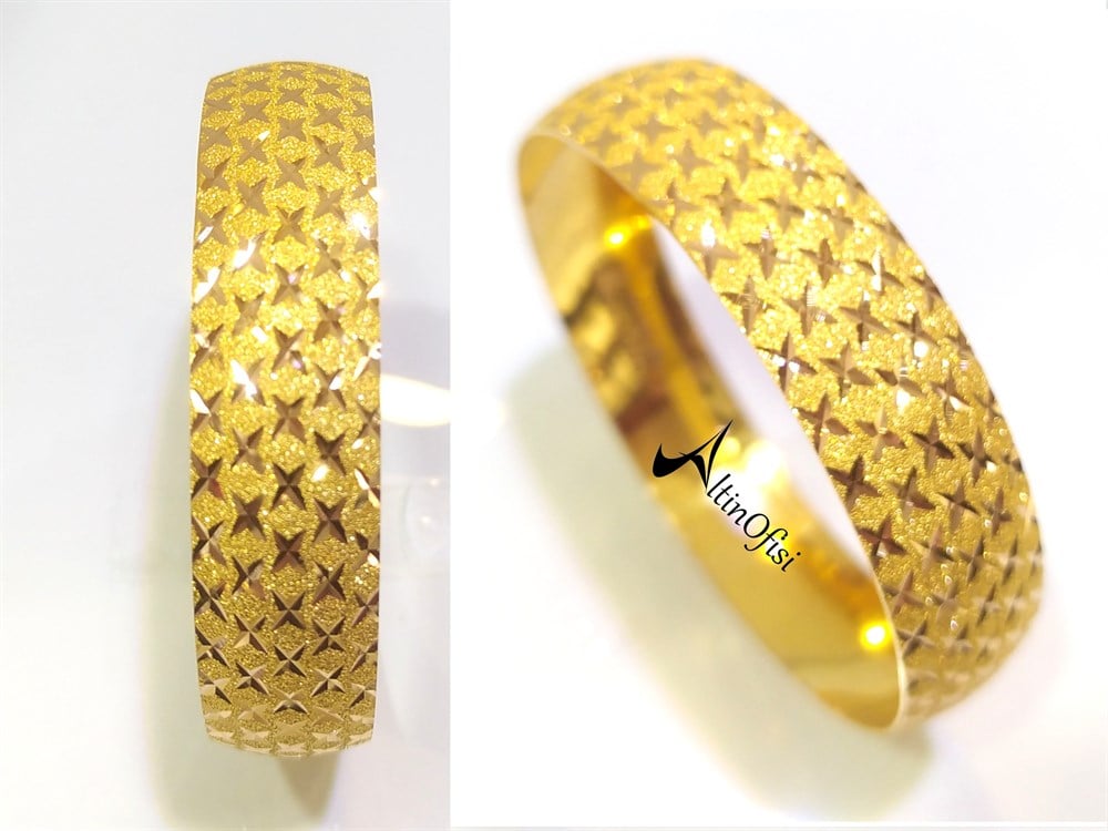 25.00gr  işçiliksiz Bilezik 22 Ayar Altın