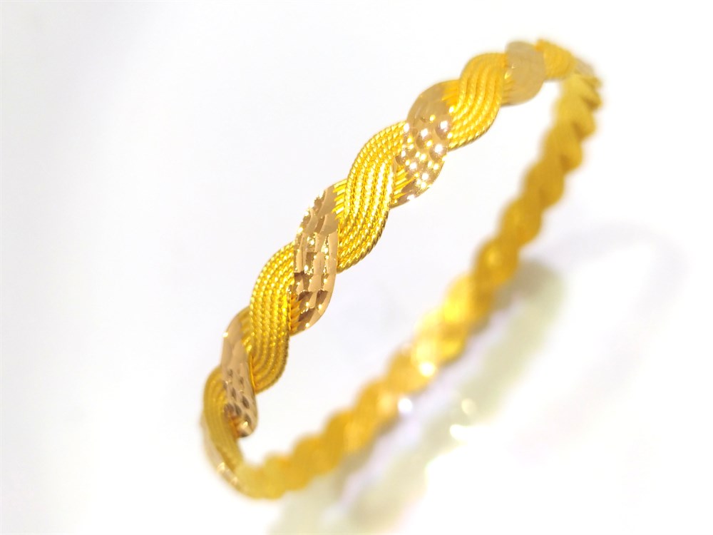 25.00gr  işçiliksiz 10 Telli Bilezik 22 Ayar Altın