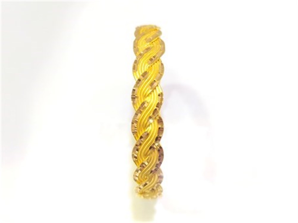 25.00gr  işçiliksiz 12 Telli Bilezik 22 Ayar Altın