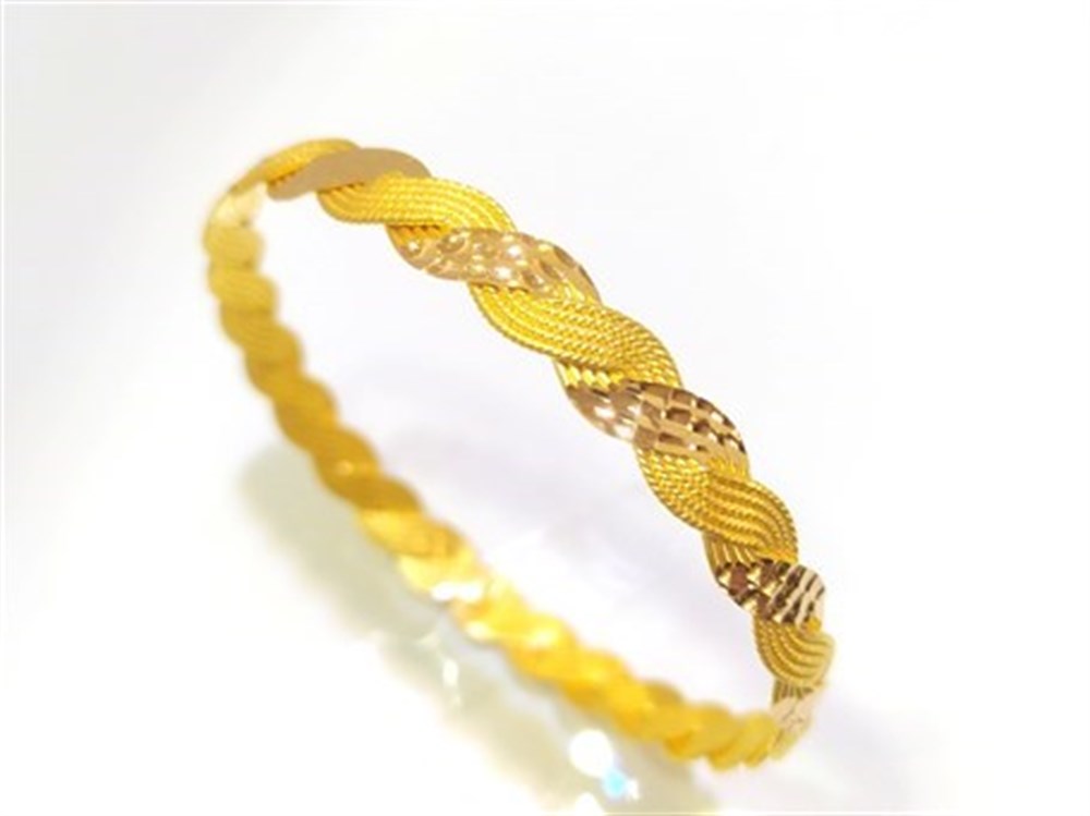 25.00gr  işçiliksiz 10 Telli Bilezik 22 Ayar Altın