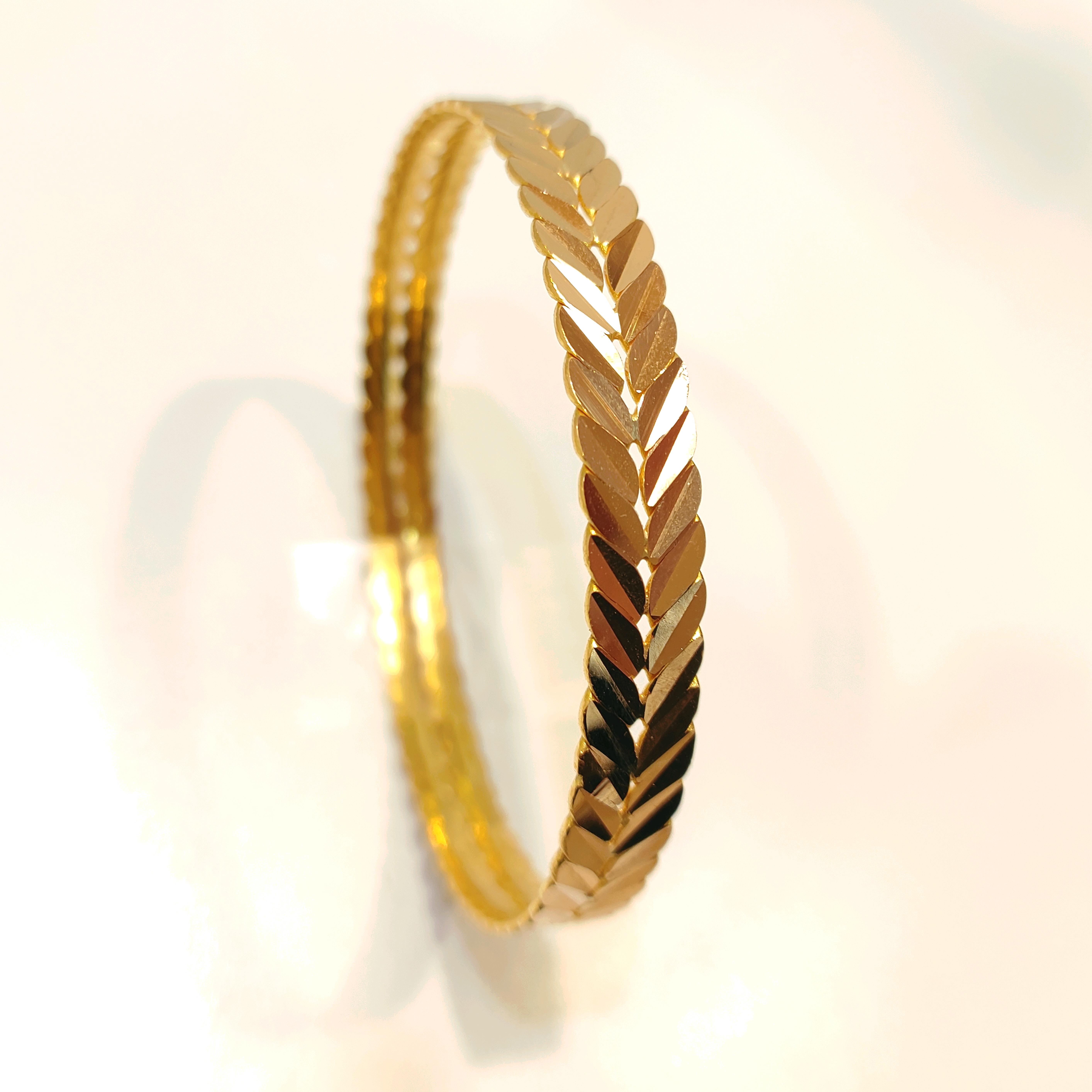 25gr İşçiliksiz Başak Burma Bilezik 22 Ayar Yatırım ve Tasarruf İçin