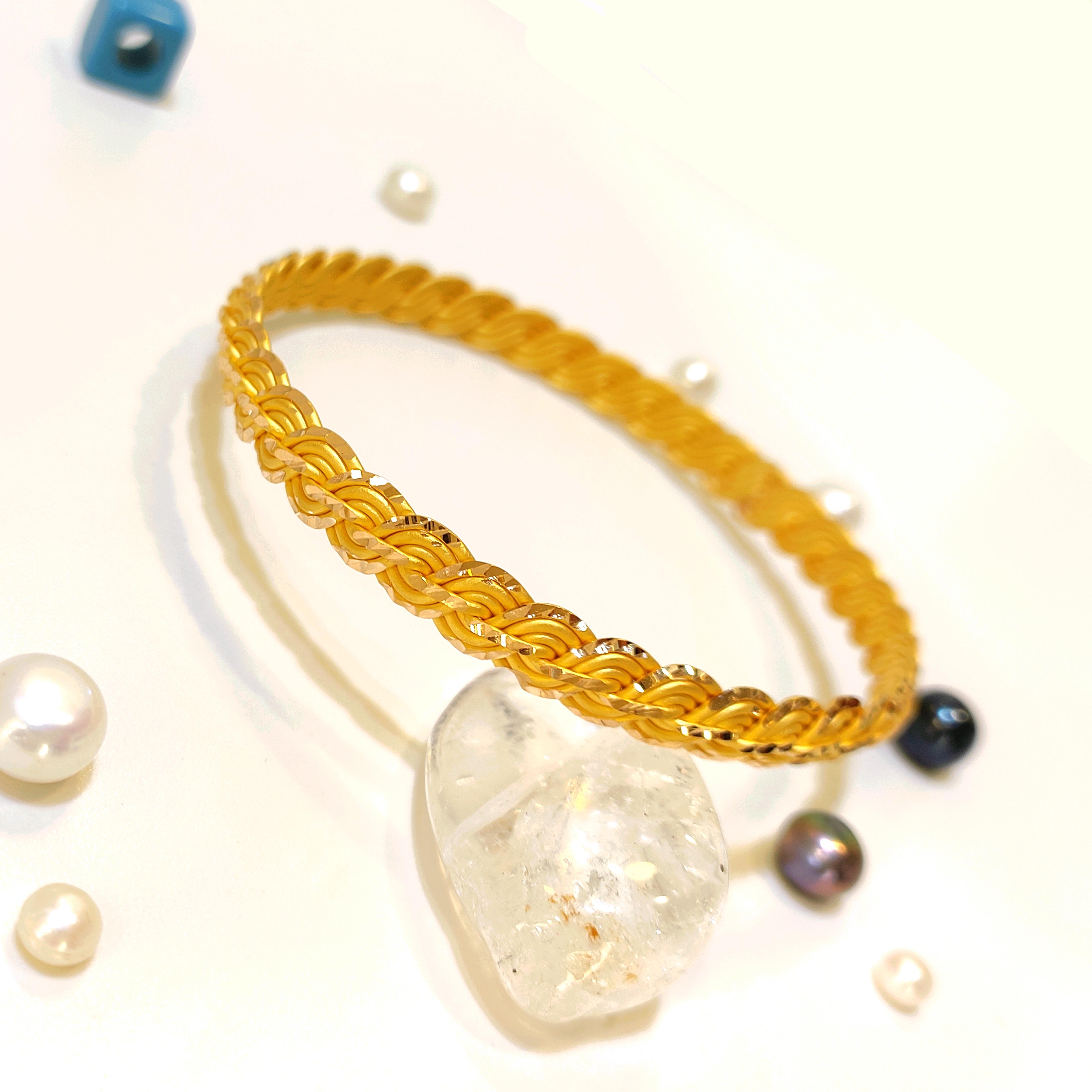 25gr İşçiliksiz Kalemli Elmas Kırığı Burma Bilezik 22 Ayar Yatırım ve Tasarruf İçin