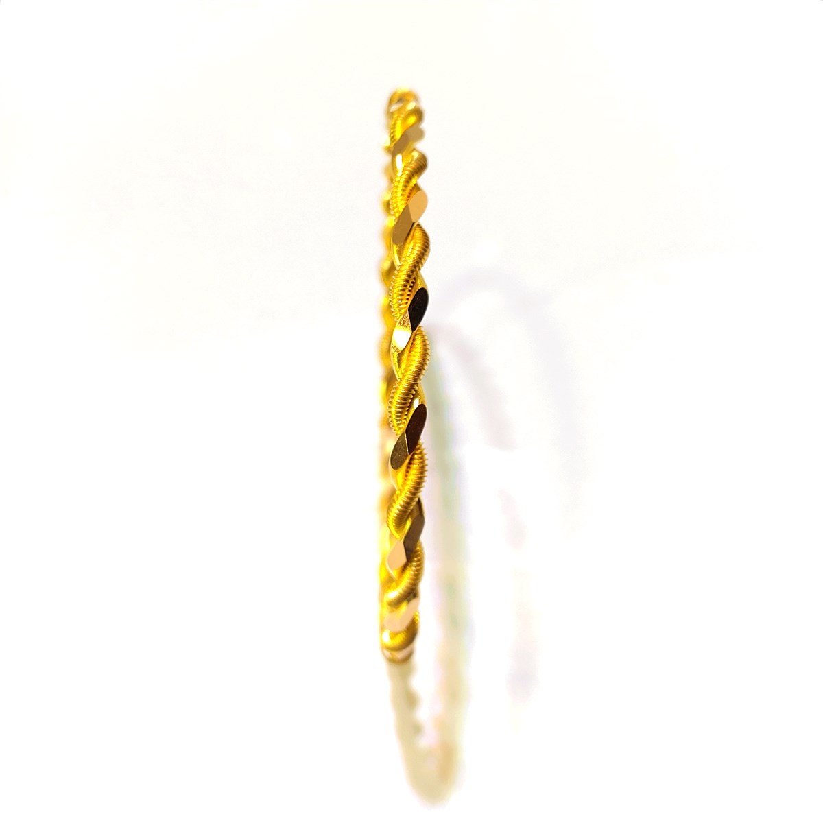 25gr İşçiliksiz İkili Klavuz Burma Bilezik 22 Ayar