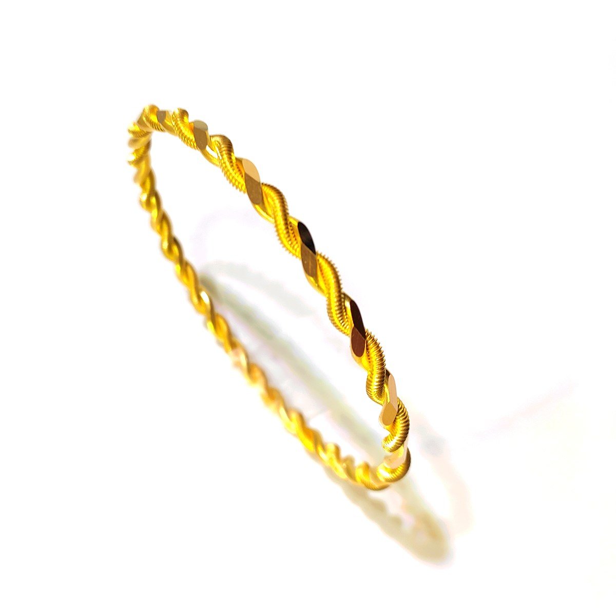 25gr İşçiliksiz İkili Klavuz Burma Bilezik 22 Ayar