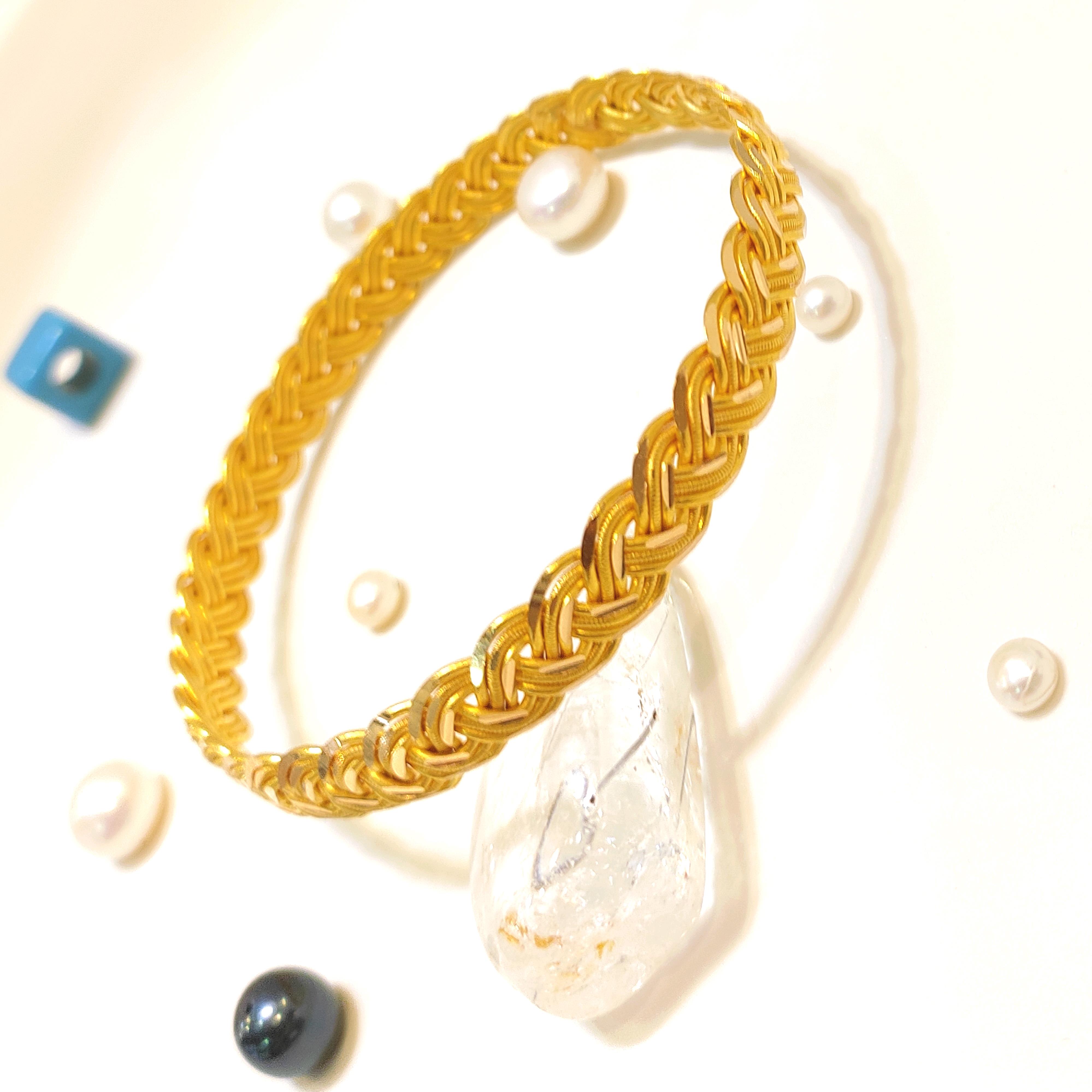 25gr İşçiliksiz Saç Örgüsü Burma Bilezik 22 Ayar Tasarruf ve Yatırım