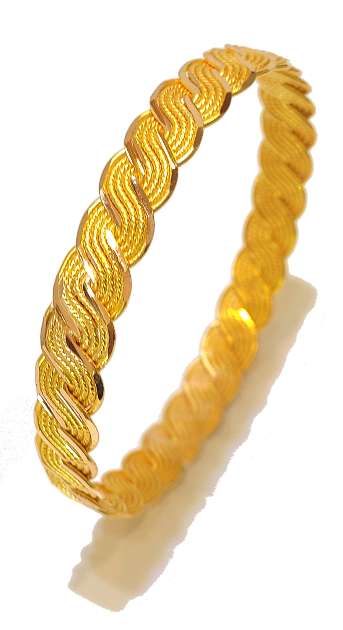 25gr İşçiliksiz On Telli Örgü Burma Bilezik 22 Ayar Yatırım ve Tasarruf İçin