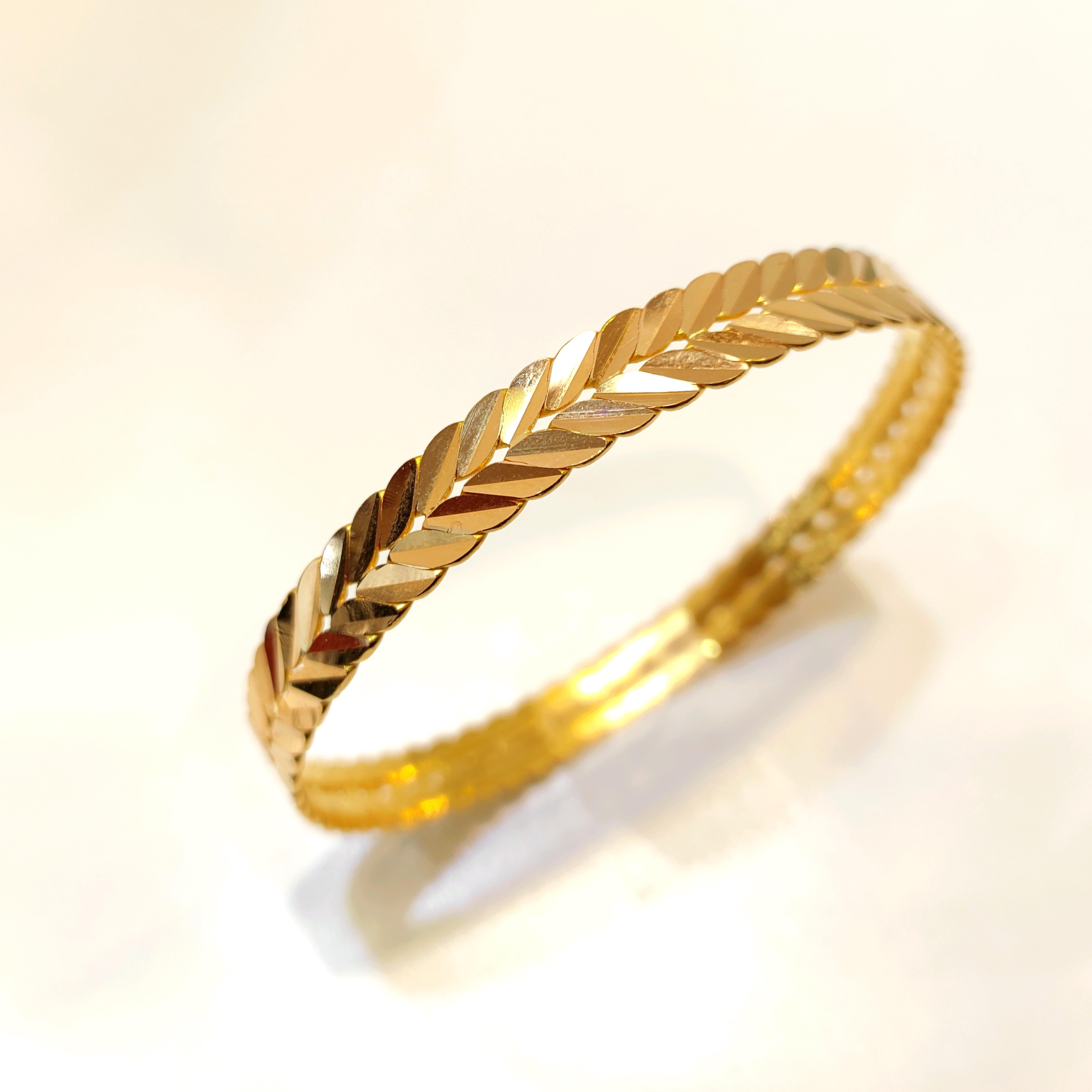 25gr İşçiliksiz Başak Burma Bilezik 22 Ayar Yatırım ve Tasarruf İçin