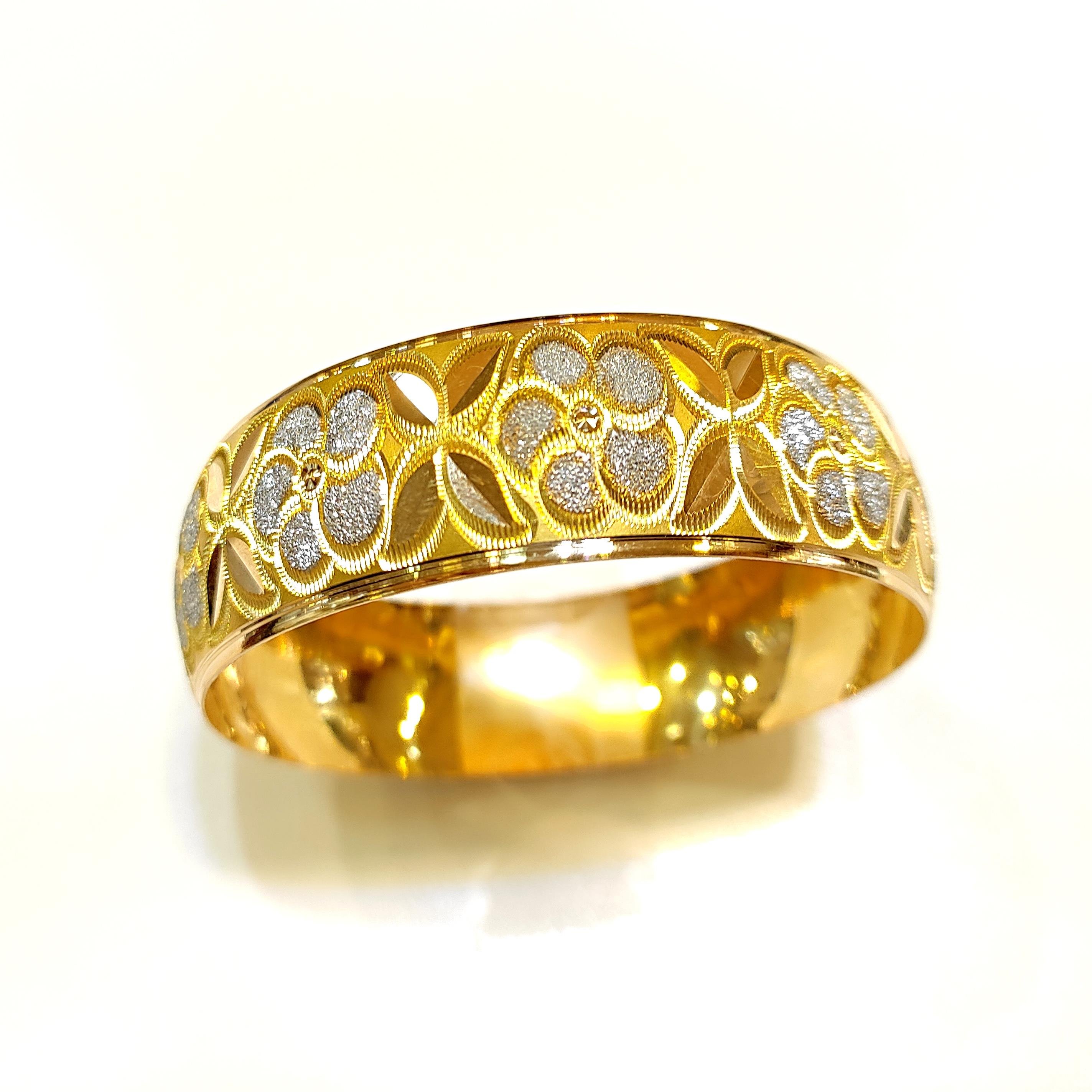 25gr  işçiliksiz Çiçekli Bilezik 22 Ayar Altın Yatırım ve Tasarruf İçin