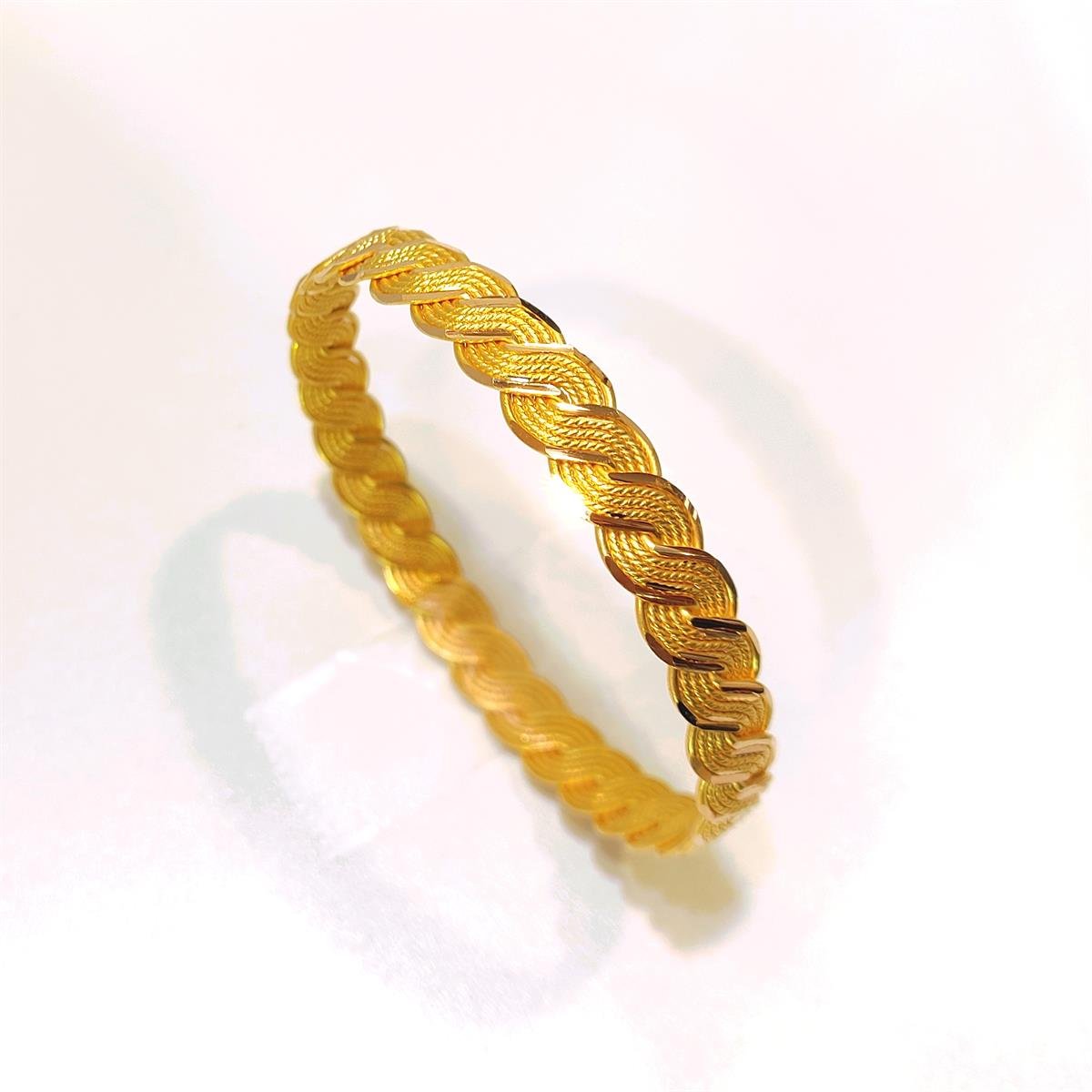 25gr İşçiliksiz On Telli Örgü Burma Bilezik 22 Ayar Yatırım ve Tasarruf İçin