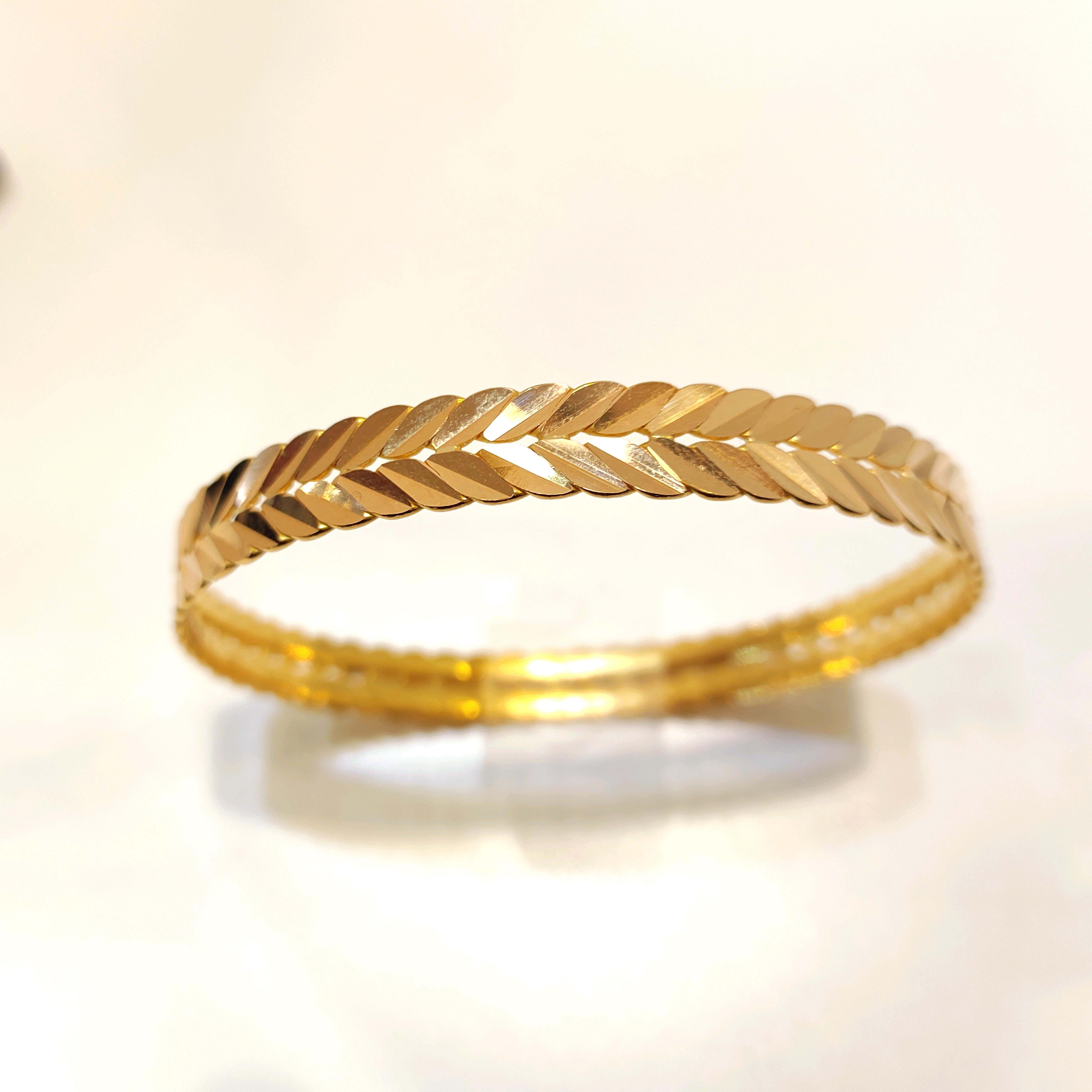 25gr İşçiliksiz Başak Burma Bilezik 22 Ayar Yatırım ve Tasarruf İçin