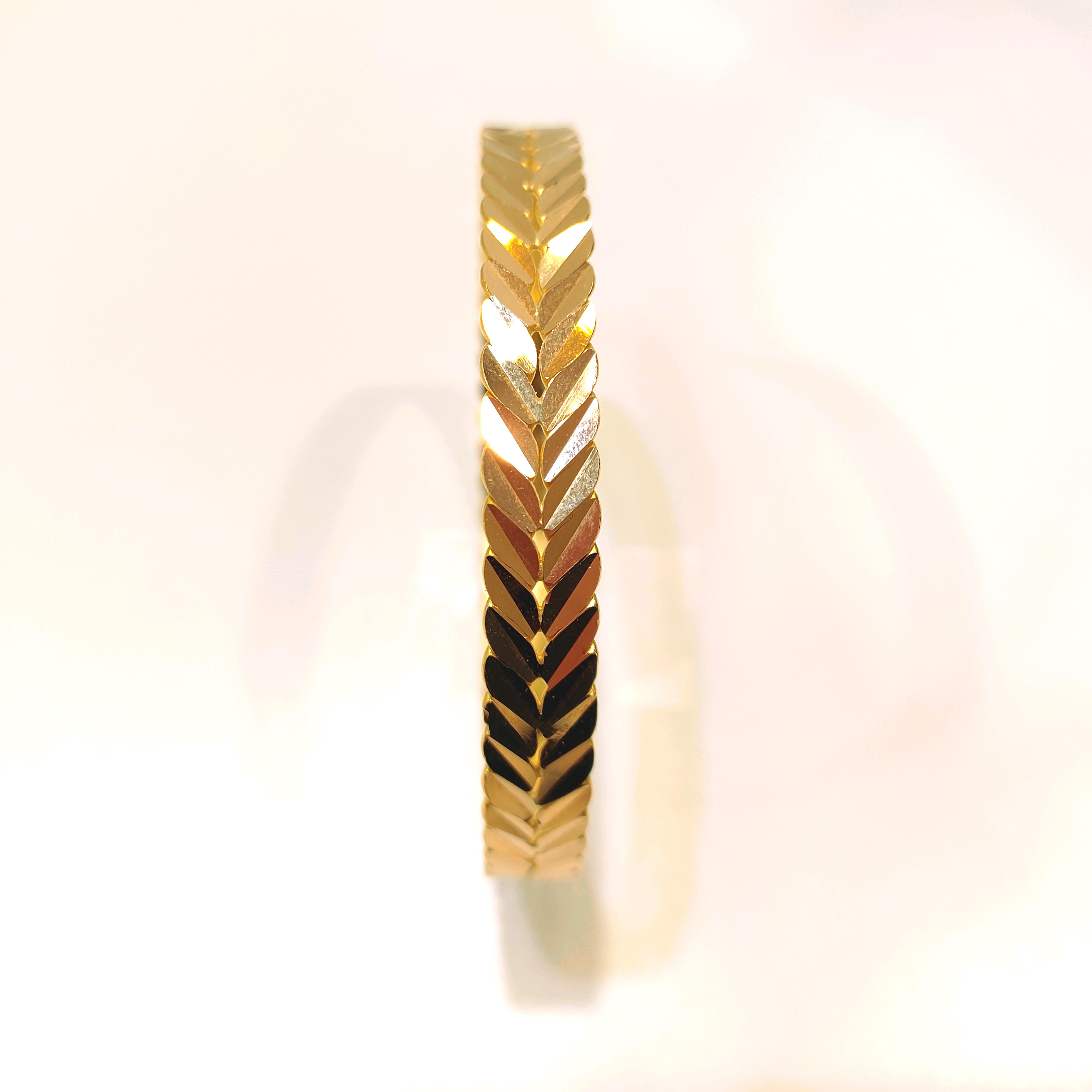 25gr İşçiliksiz Başak Burma Bilezik 22 Ayar Yatırım ve Tasarruf İçin