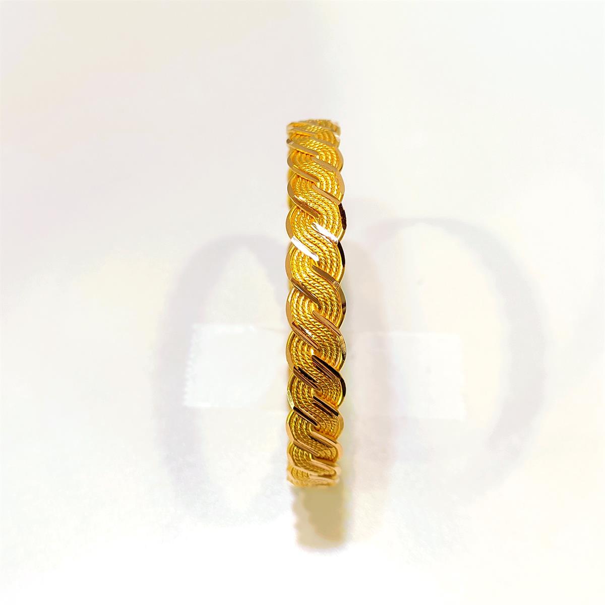 25gr İşçiliksiz On Telli Örgü Burma Bilezik 22 Ayar Yatırım ve Tasarruf İçin