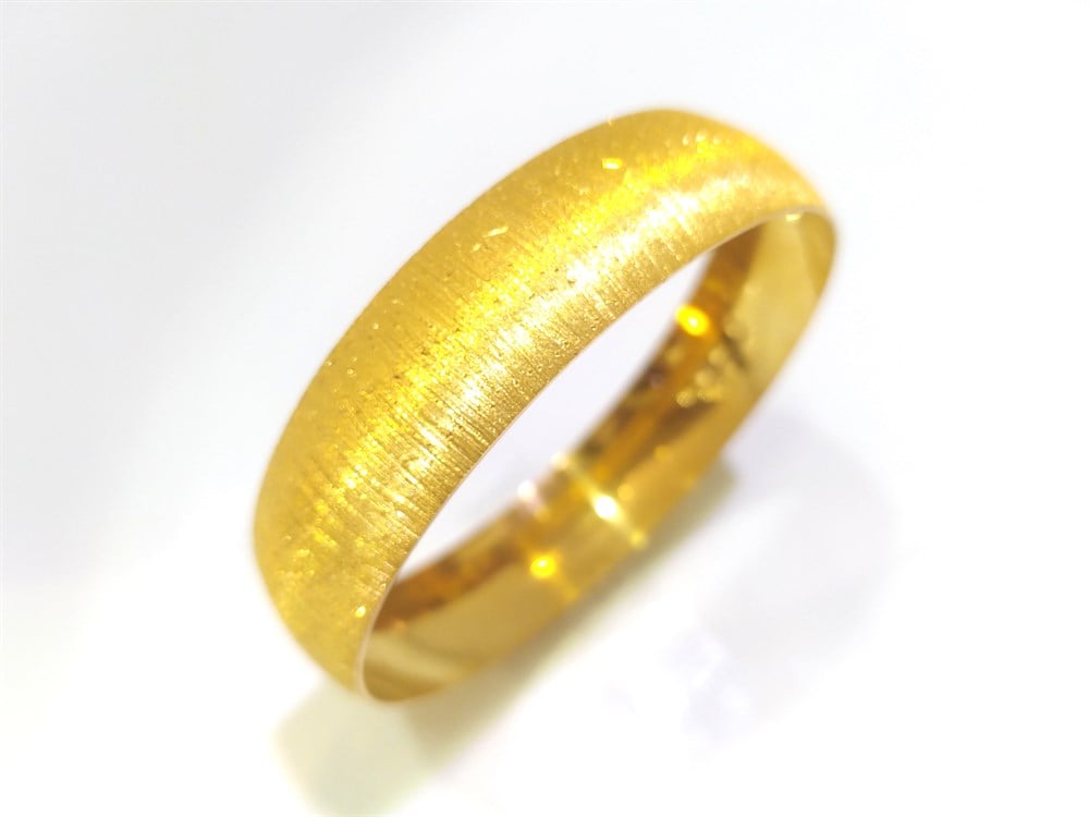 30.00gr  işçiliksiz Zımparalı 1.5cm Ray Bilezik 22 Ayar Altın