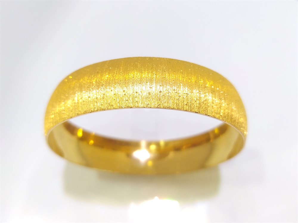 30.00gr  işçiliksiz Zımparalı 1.5cm Ray Bilezik 22 Ayar Altın